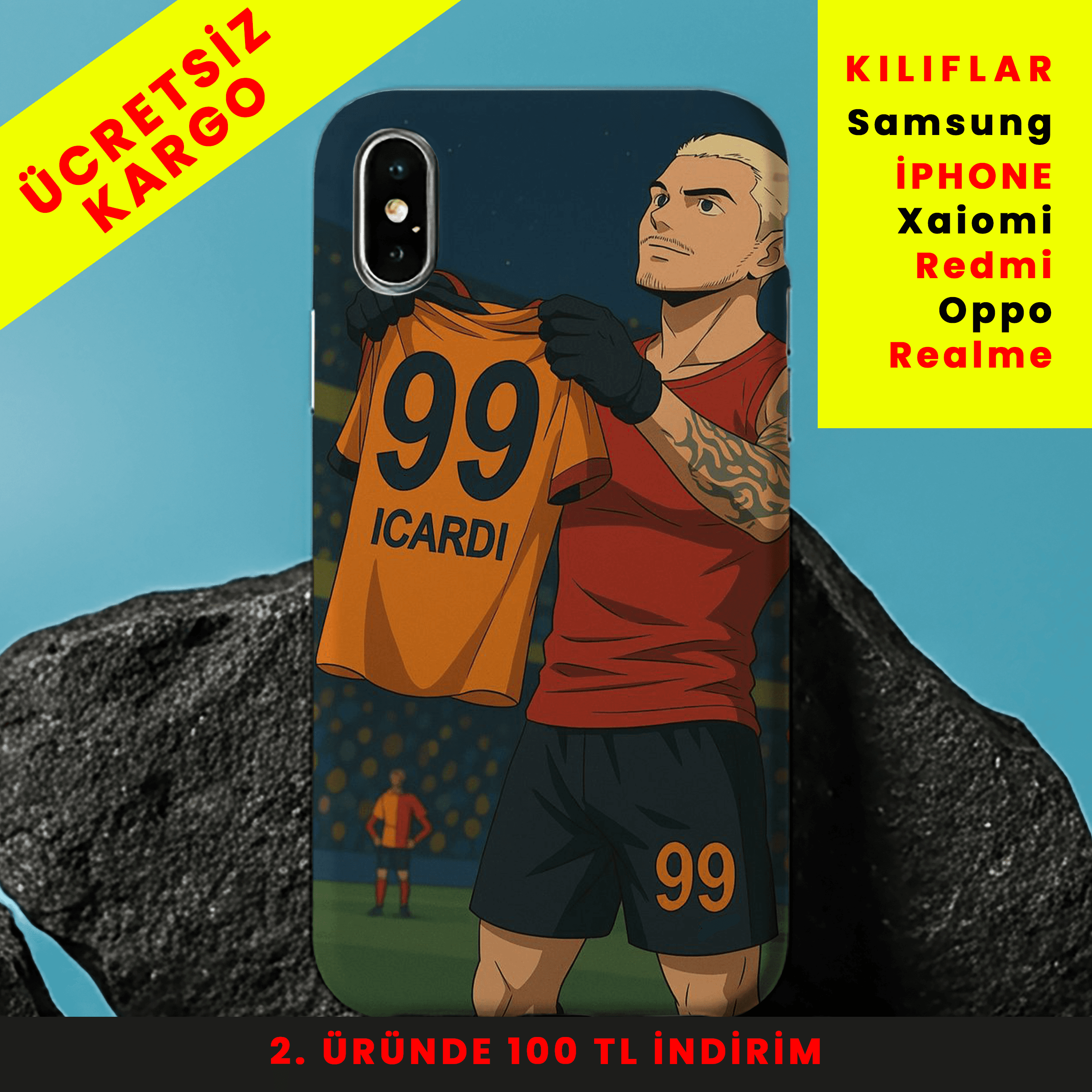 El Maestro Icardi Tasarım Baskılı Telefon Kılıfları