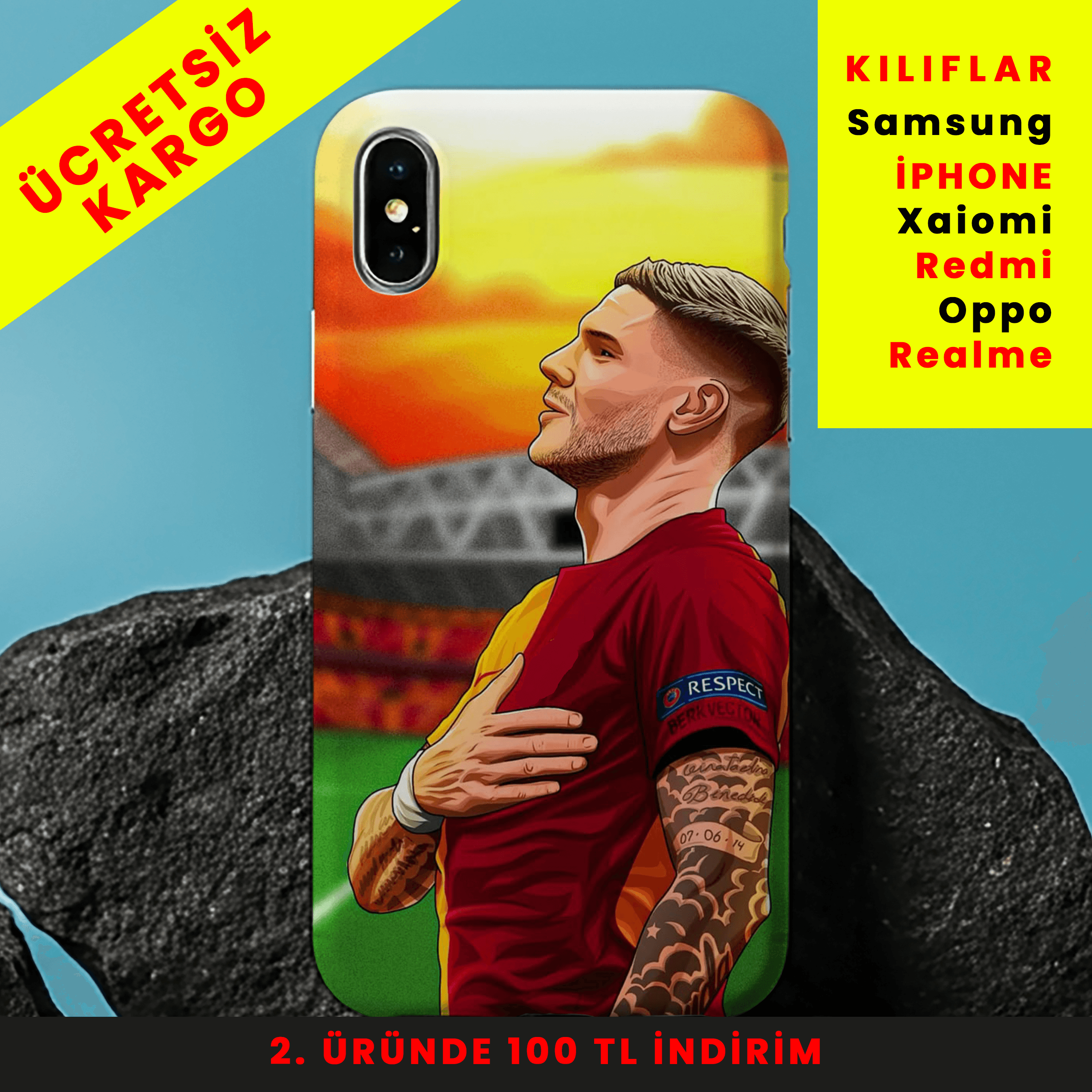 Tribünlerin Kalbinde: Icardi Tasarım Baskılı Telefon Kılıfları