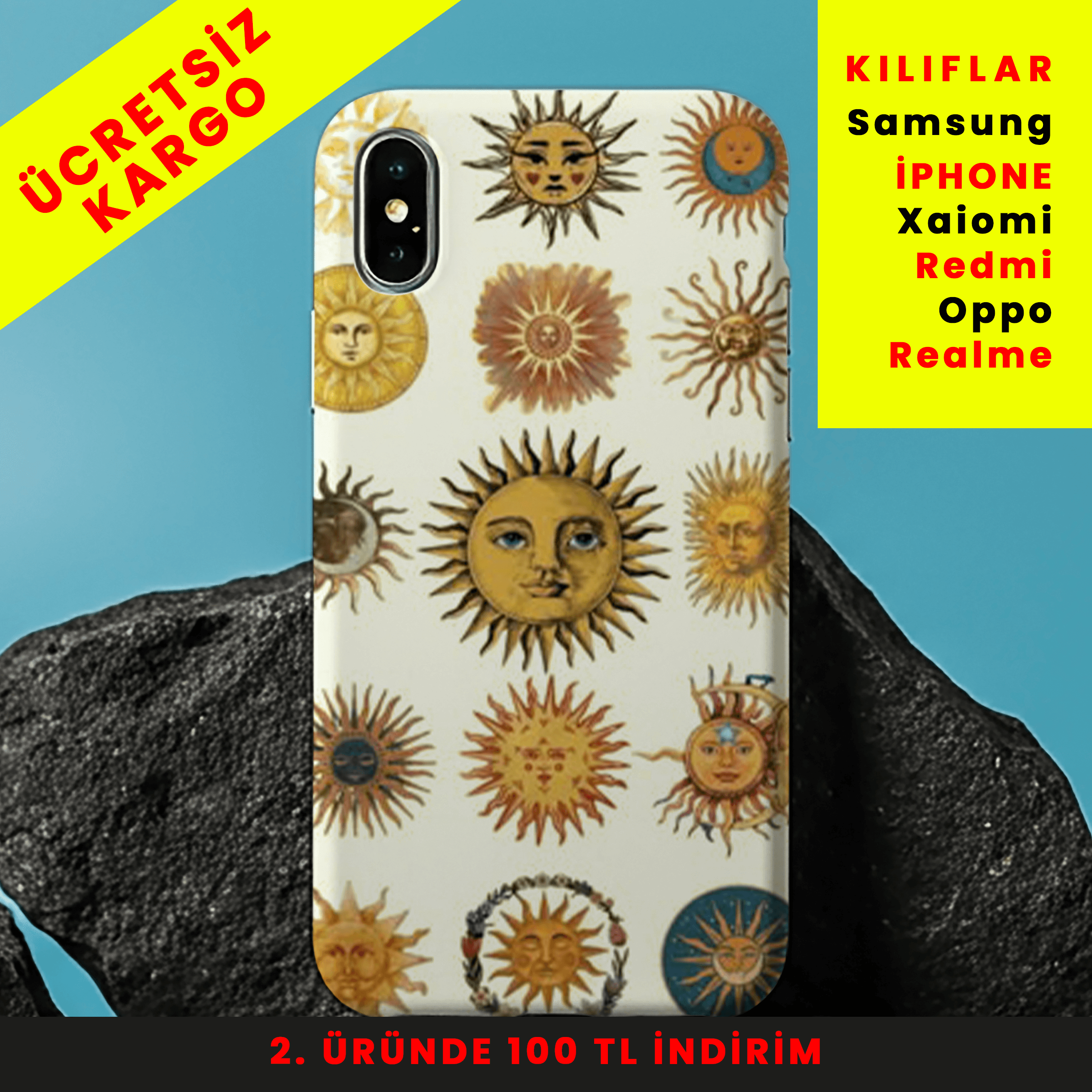 Işıltılı Günler Tasarım Baskılı Telefon Kılıfları