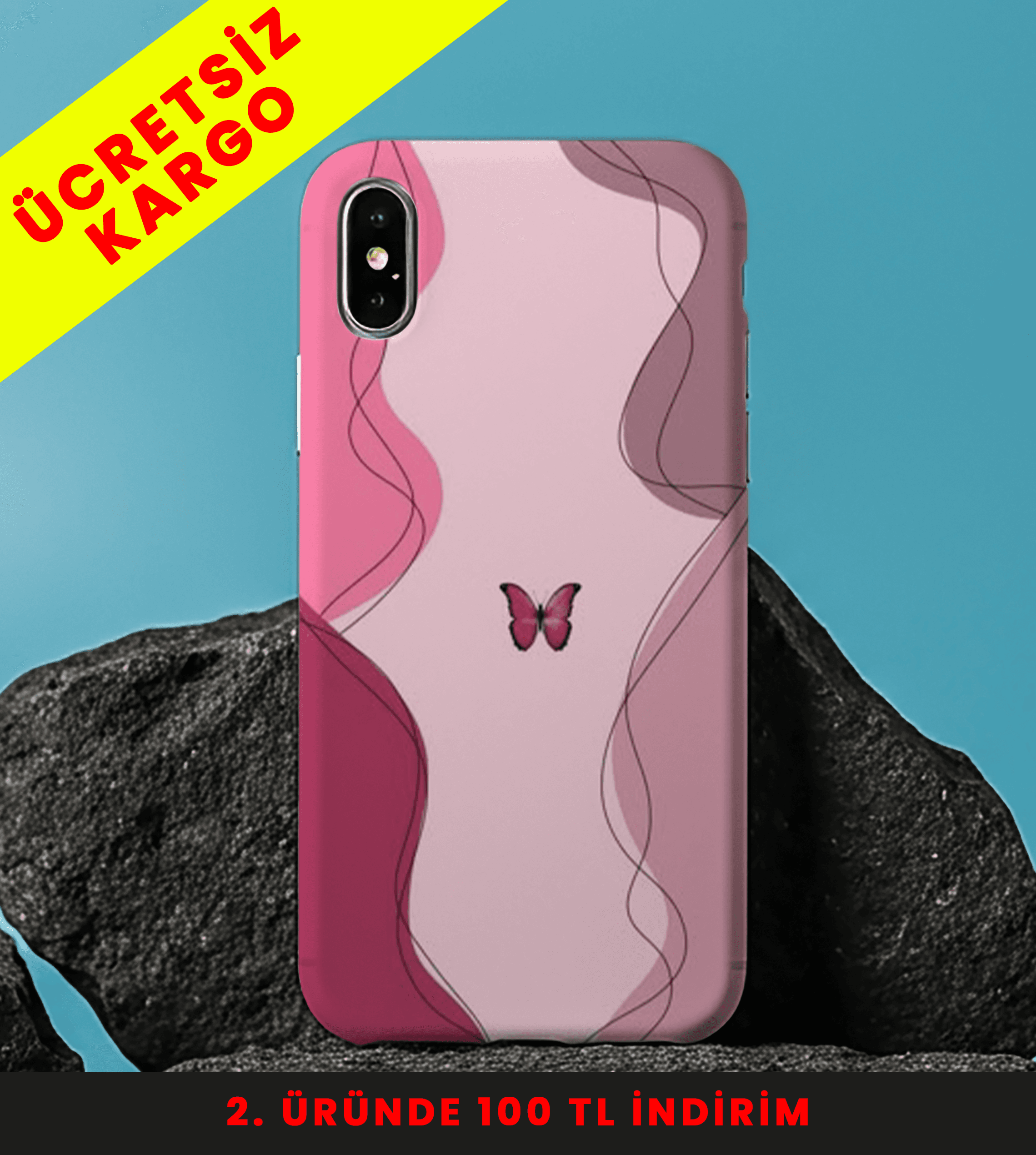 Butterfly Essence Tasarım Baskılı Telefon Kılıfları