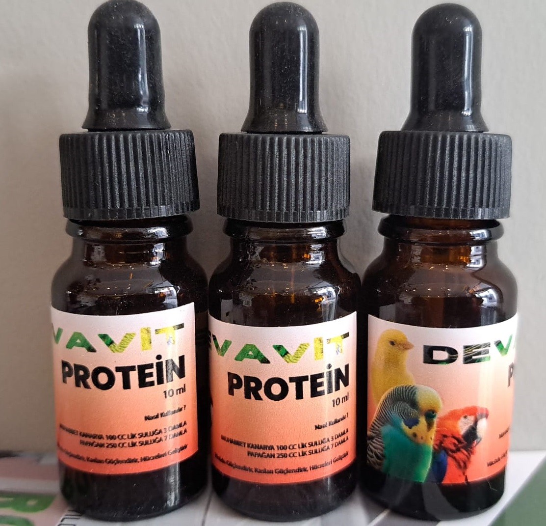 Devavit Muhabbet Kuşu, Kanarya, Papağan Sıvı Protein Vitamini 10 ml (1 adet)