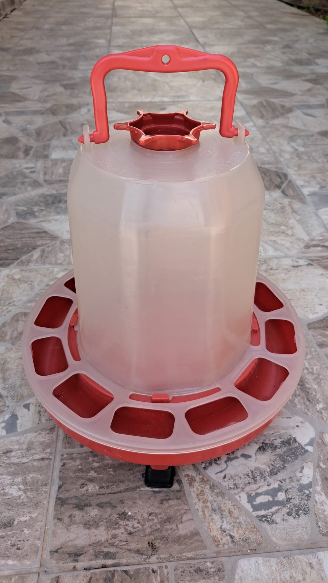 Ayaklı Üstten Dolum Tavuk Suluk 5 litre Saydam Tavuk Suluğu 5 litre