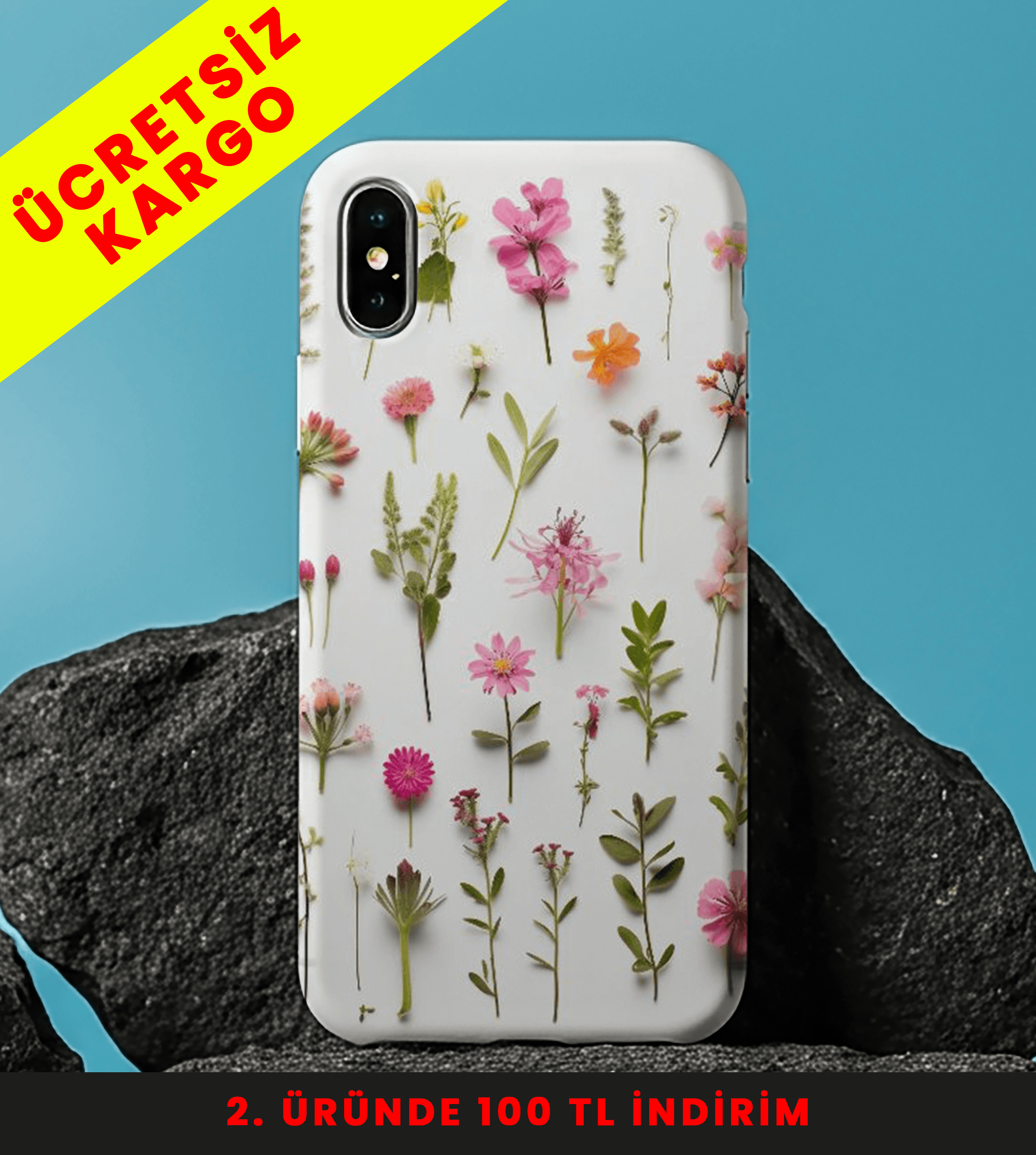 Blush Bloom Tasarım Baskılı Telefon Kılıfları