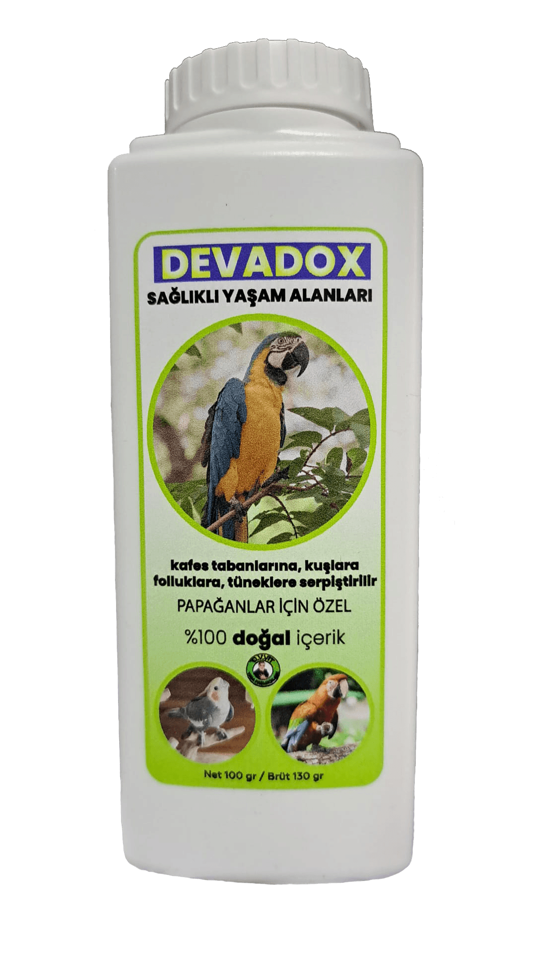Devadox Papağan Bit Pire İlacı Doğal Toz 100 gr