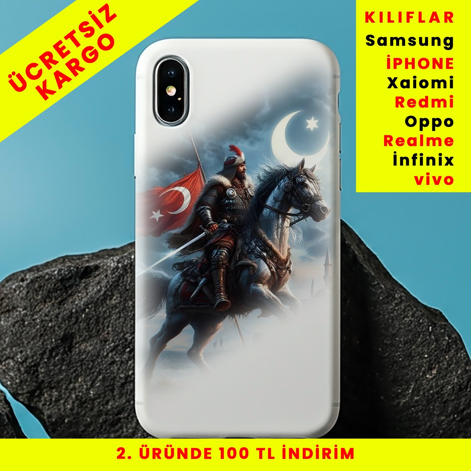 Turan'ın İzinde Tasarım Baskılı Telefon Kılıfları