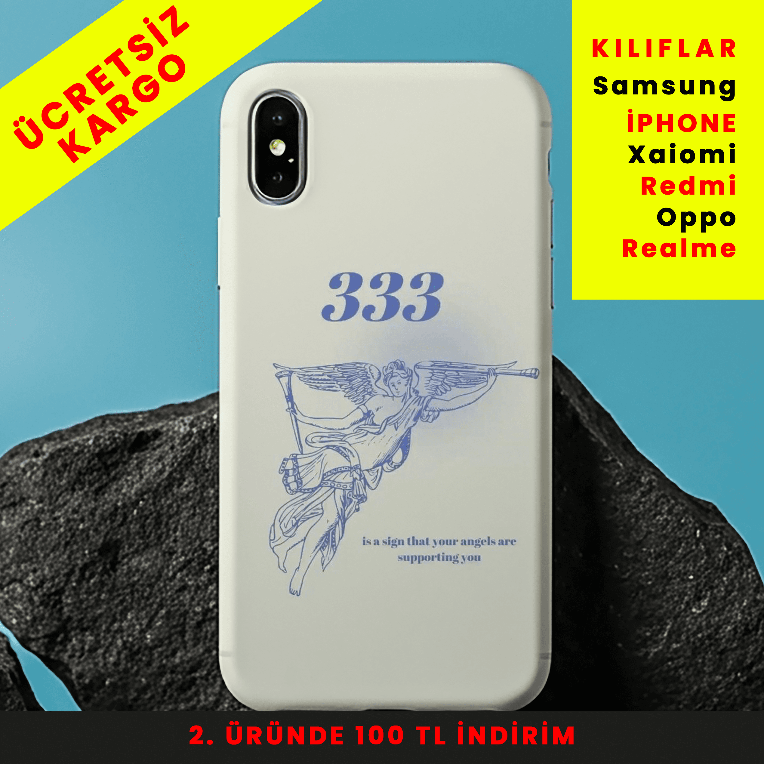 333 Vibes Tasarım Baskılı Telefon Kılıfları