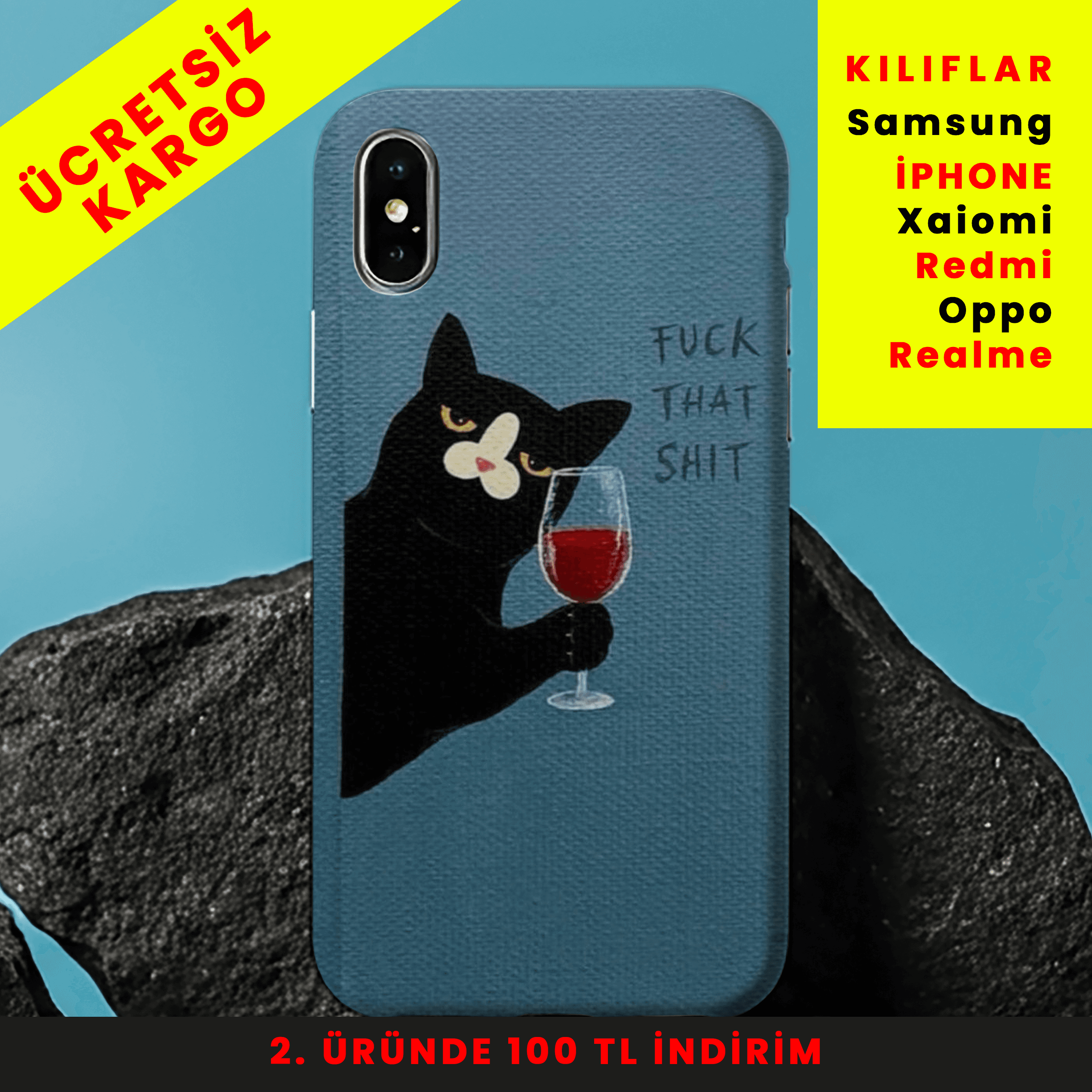 Classy Cat Tasarım Baskılı Telefon Kılıfları
