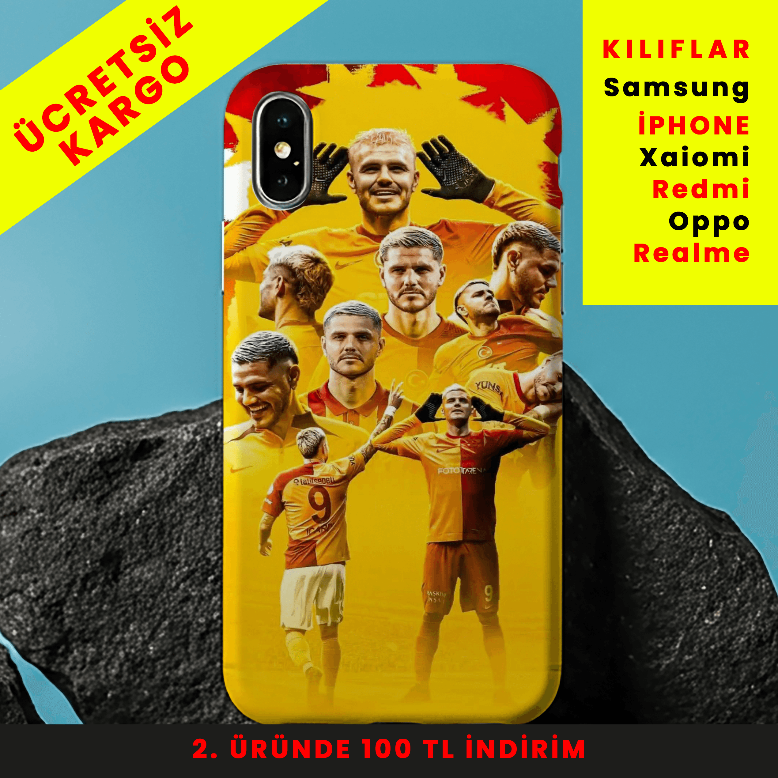 Golden Roar Tasarım Baskılı Telefon Kılıfları