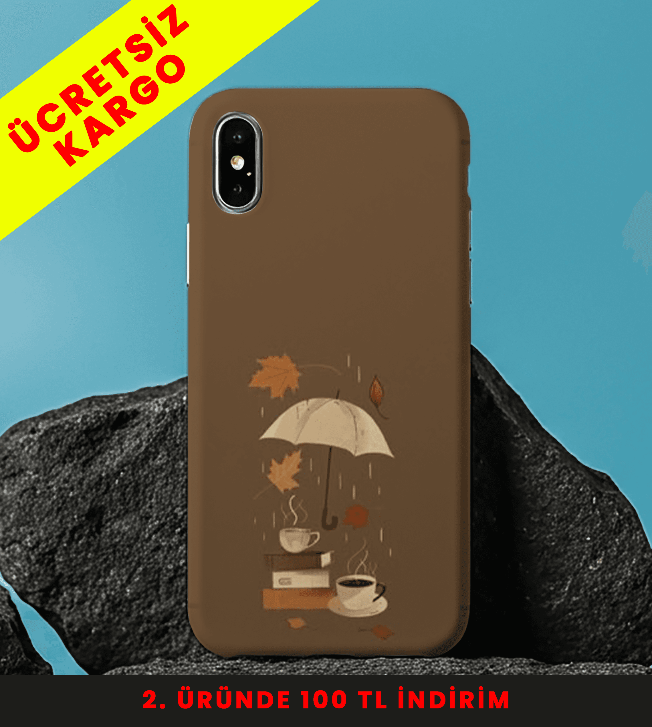 Autumn Serenity Tasarım Baskılı Telefon Kılıfları