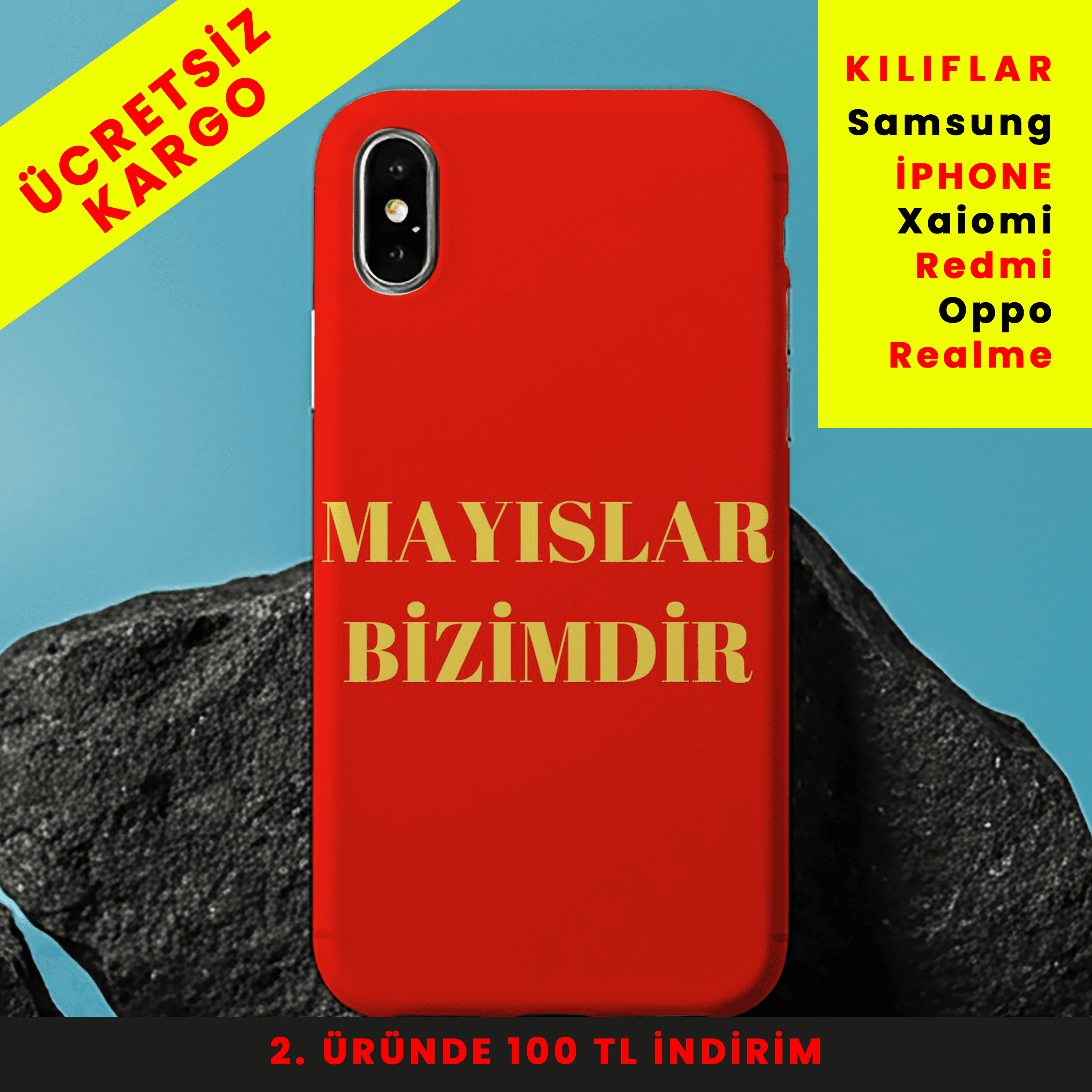 Şampiyonların Mayısı Tasarım Baskılı Telefon Kılıfları