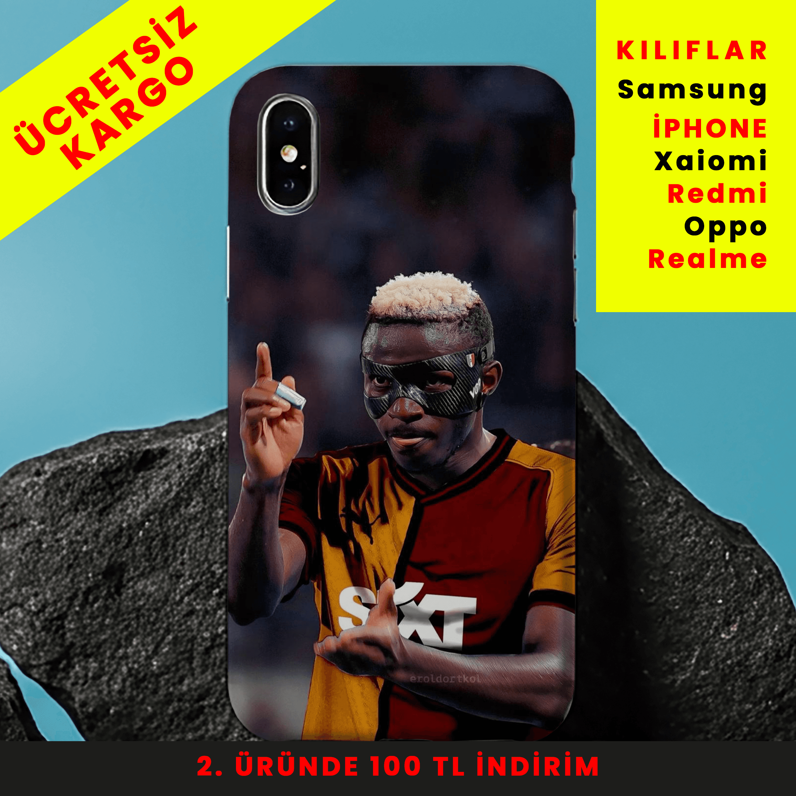 Gol Zamanı Tasarım Baskılı Telefon Kılıfları