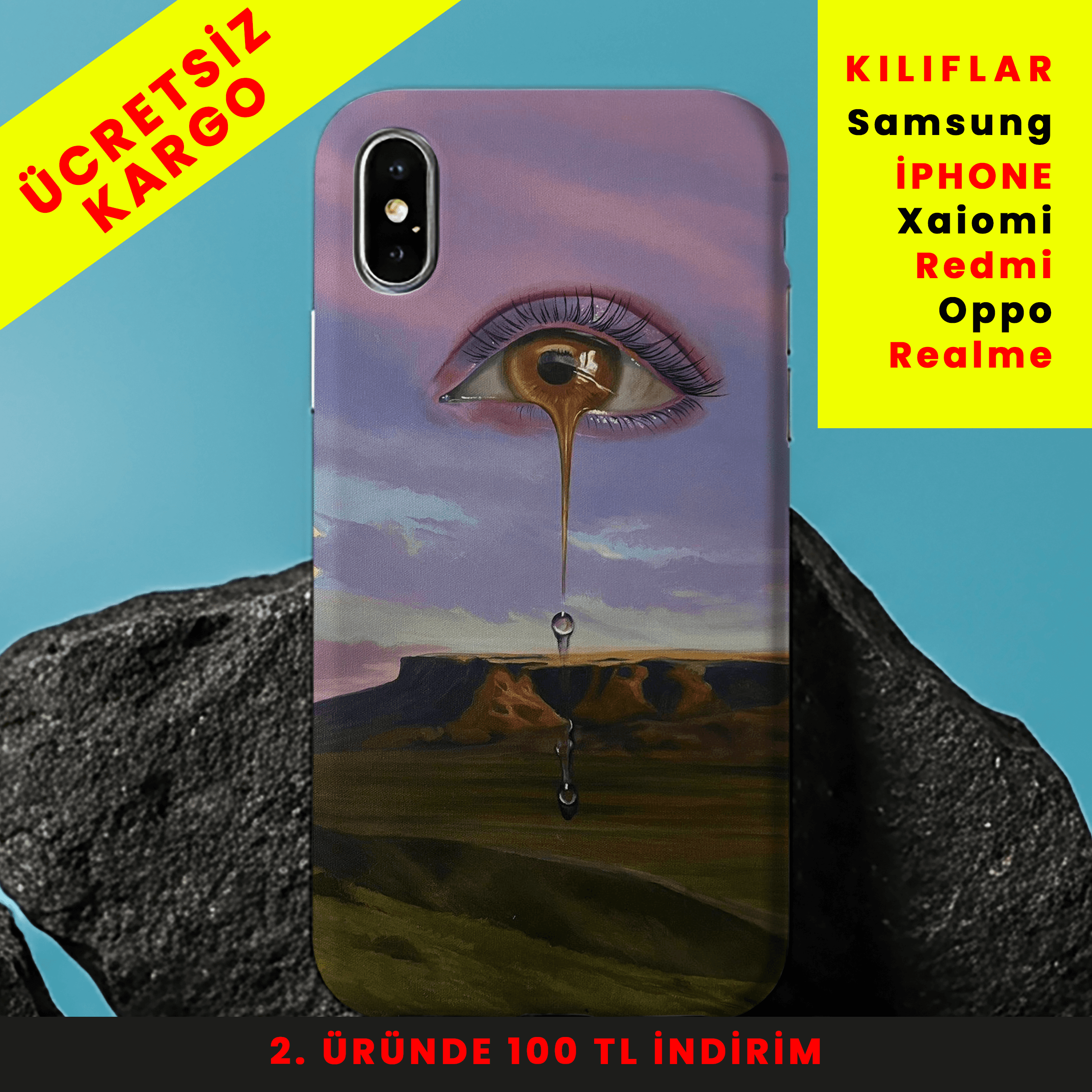 Sky Tears Tasarım Baskılı Telefon Kılıfları