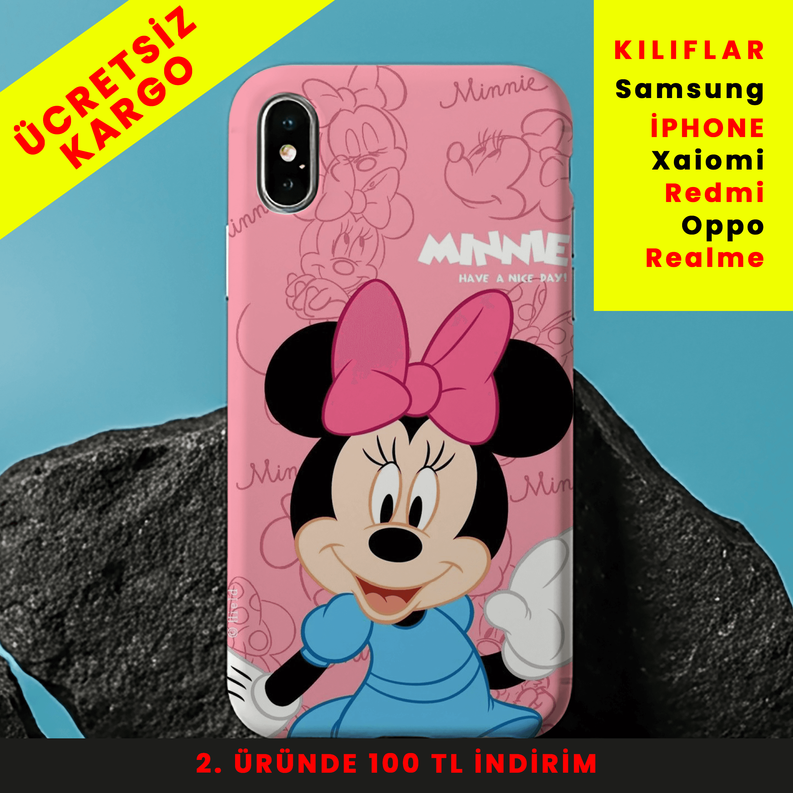 Chic Minnie – Classic Touch Tasarım Baskılı Telefon Kılıfları
