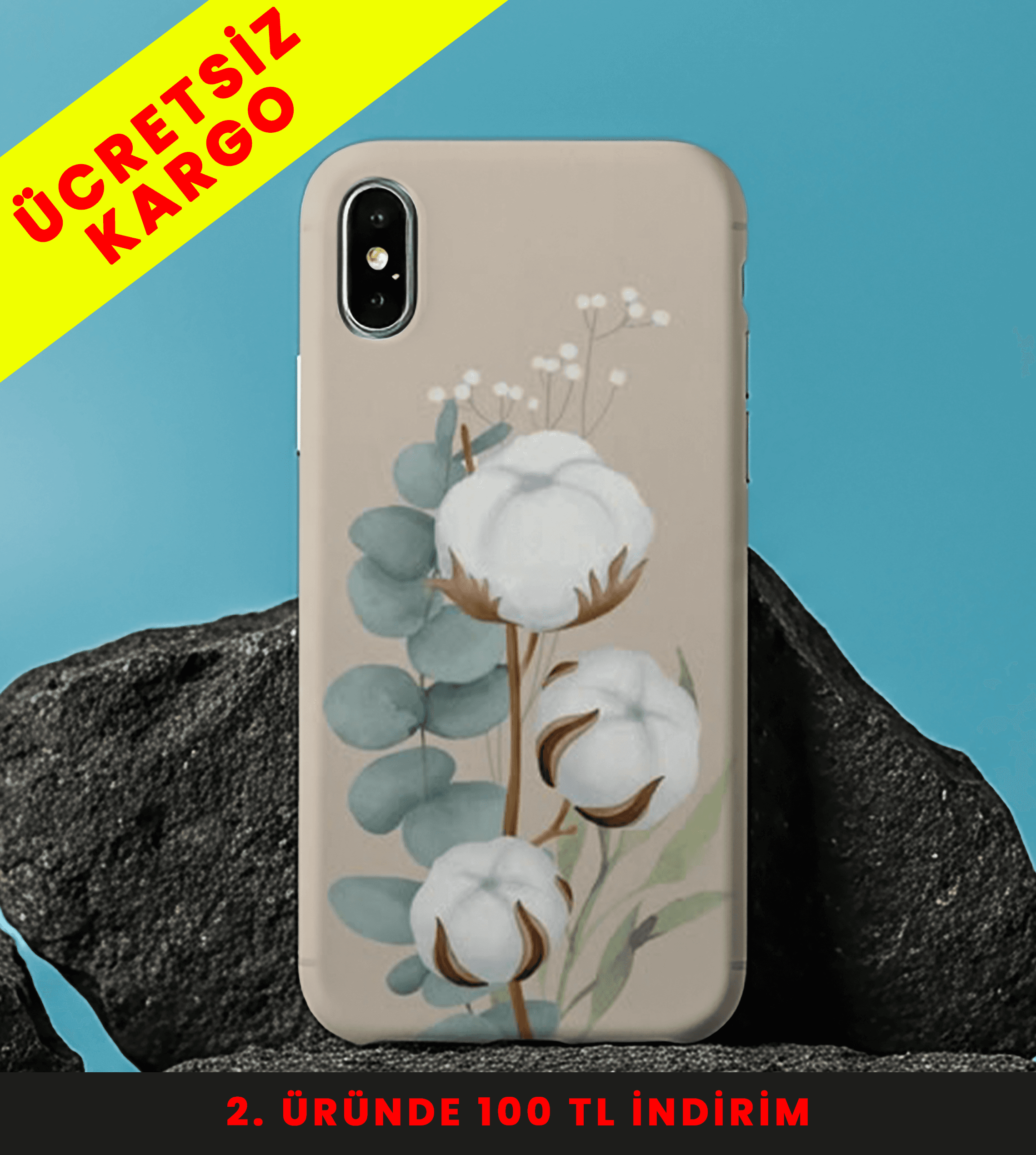 Cotton Breeze Tasarım Baskılı Telefon Kılıfları