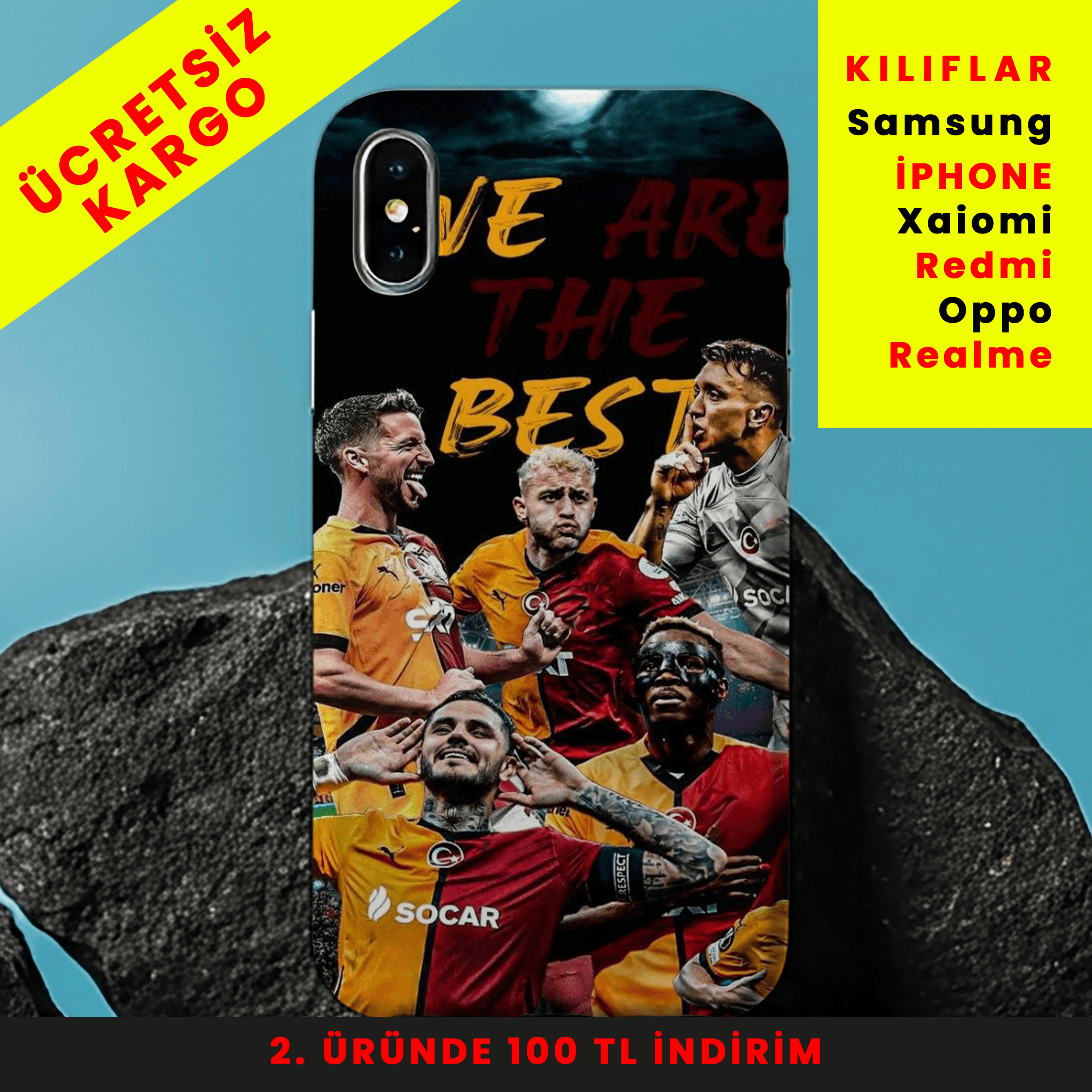 We Are The Best - Galatasaray  Ruhu Tasarım Baskılı Telefon Kılıfları