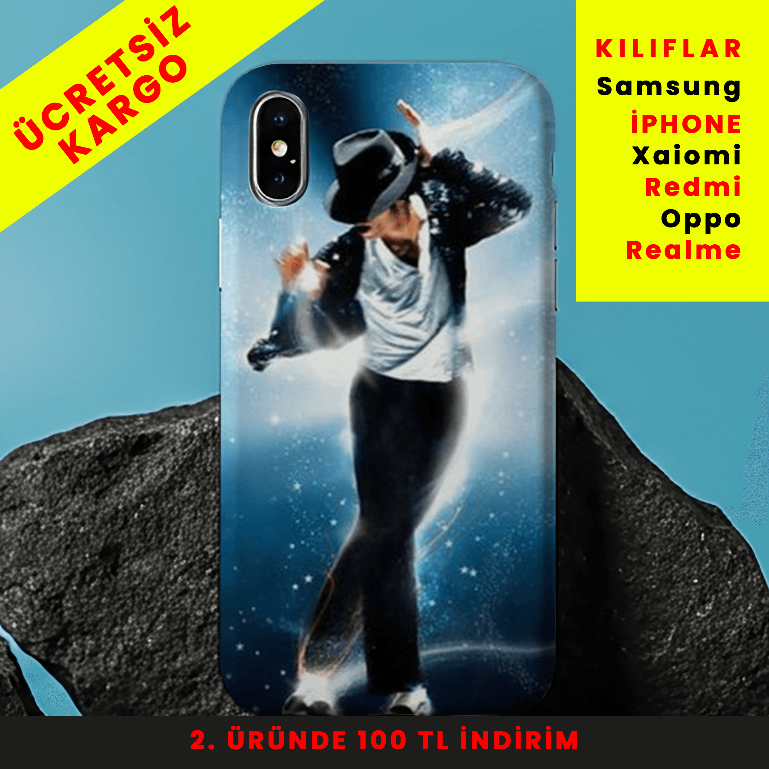 King Of Pop Tasarım Baskılı Telefon Kılıfları