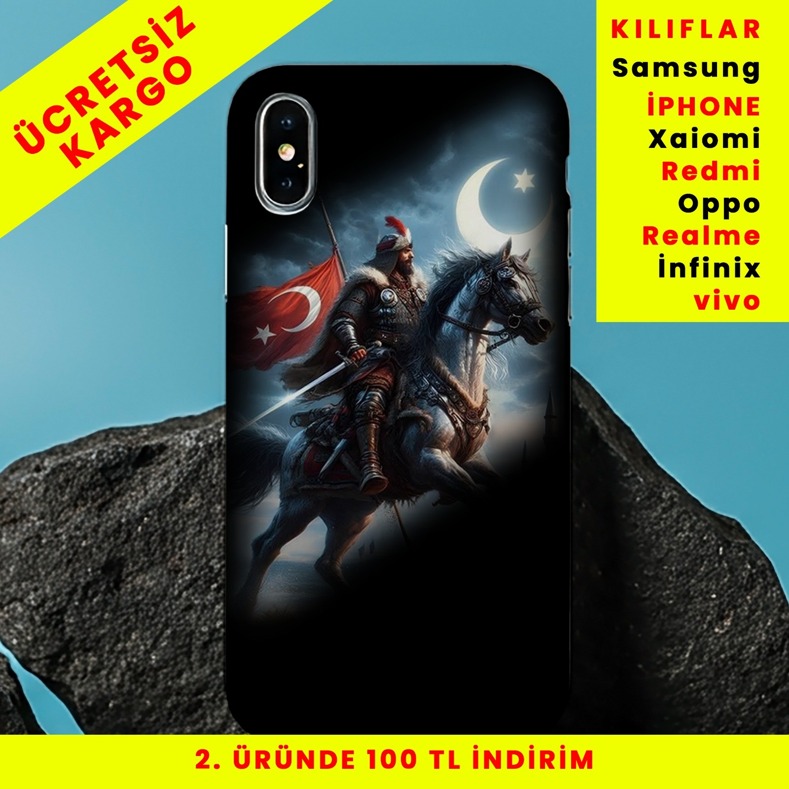 Bozkırın Ruhu Tasarım Baskılı Telefon Kılıfları