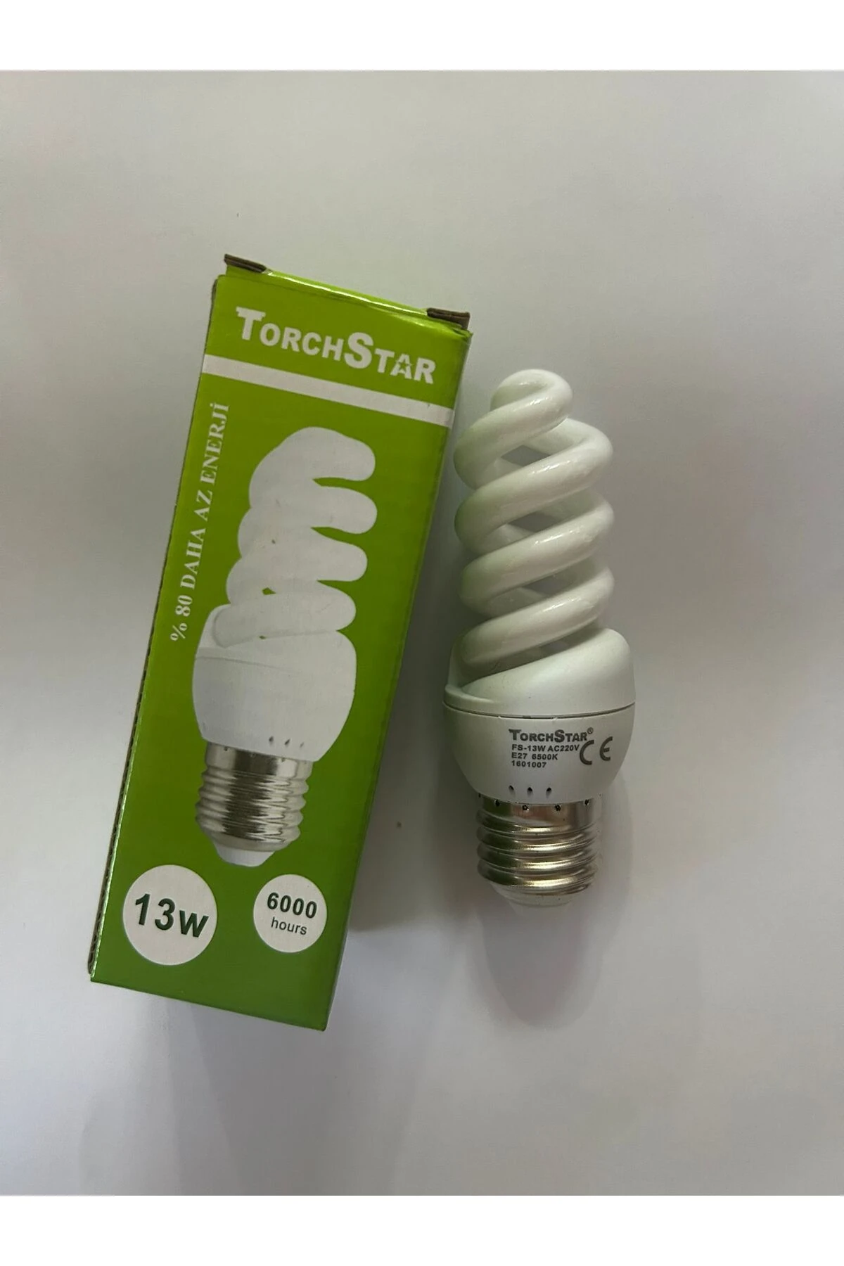 13W Spiral Tasarruflu Ampul E27 Kalın Duy Beyaz Işık (3'lü Paket)