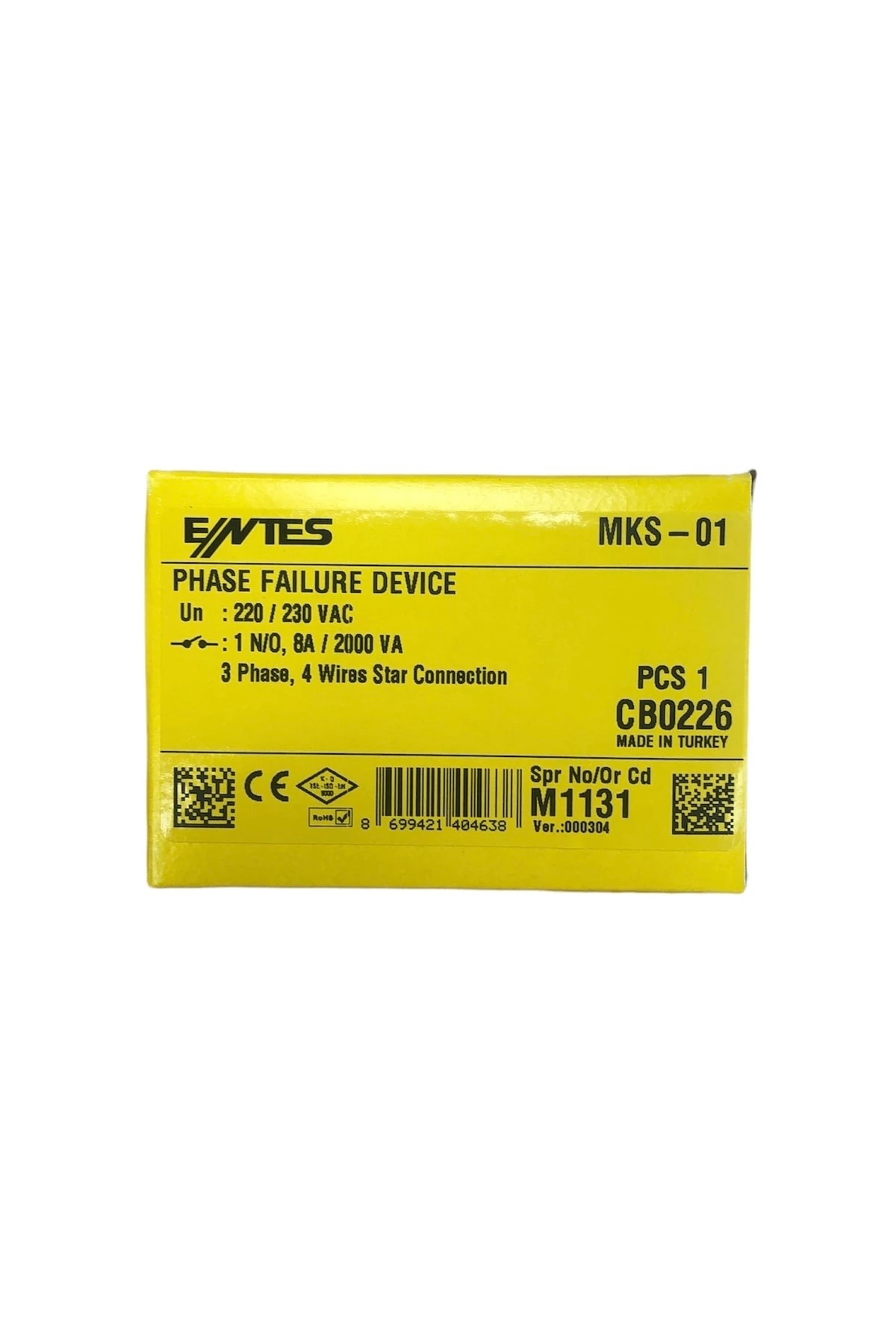 Motor (Faz) Koruma Rölesi MKS-01 -