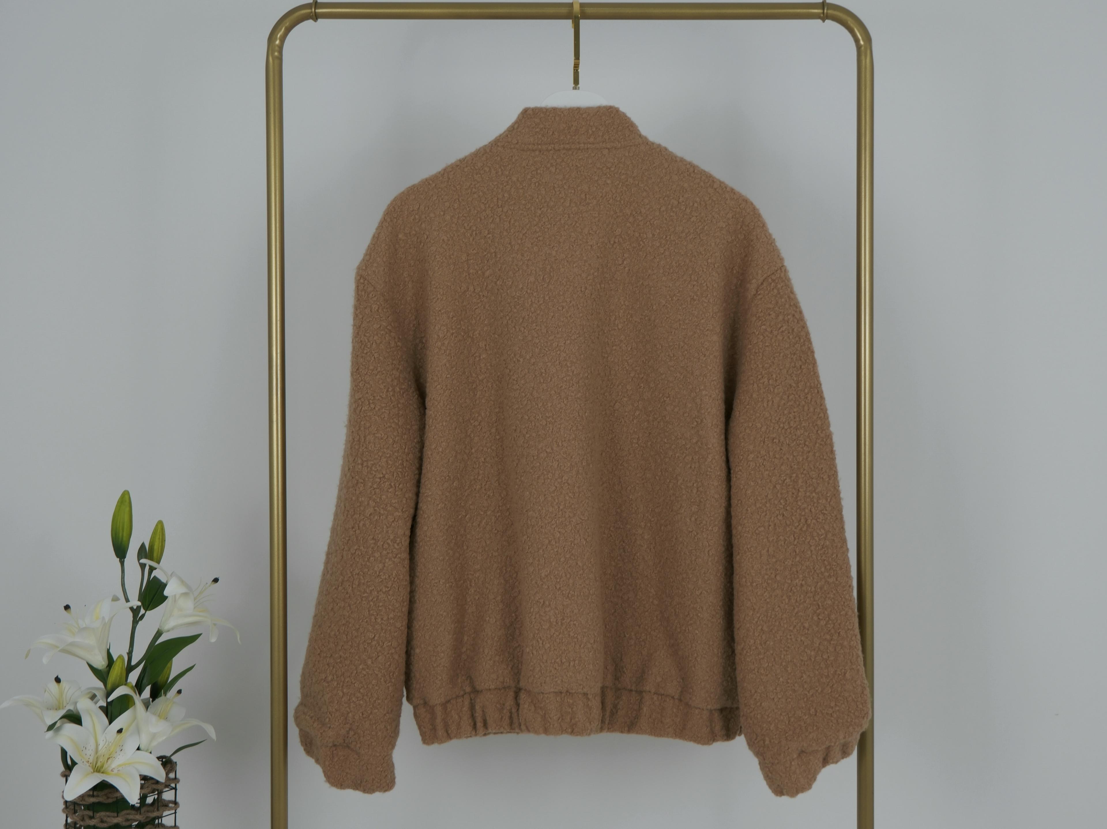 OVERSİZE KALIP PELUŞ BOMBER CEKET 