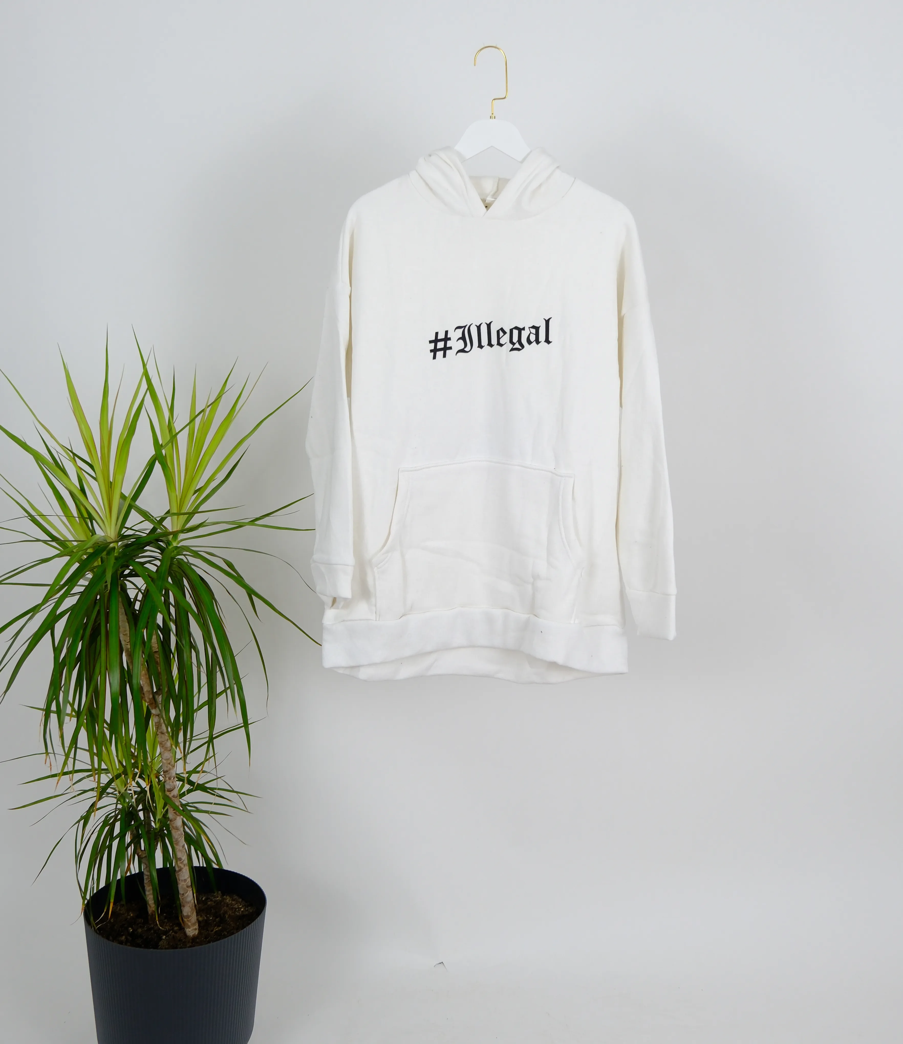 BASKILI SWEATSHİRT - Beyaz