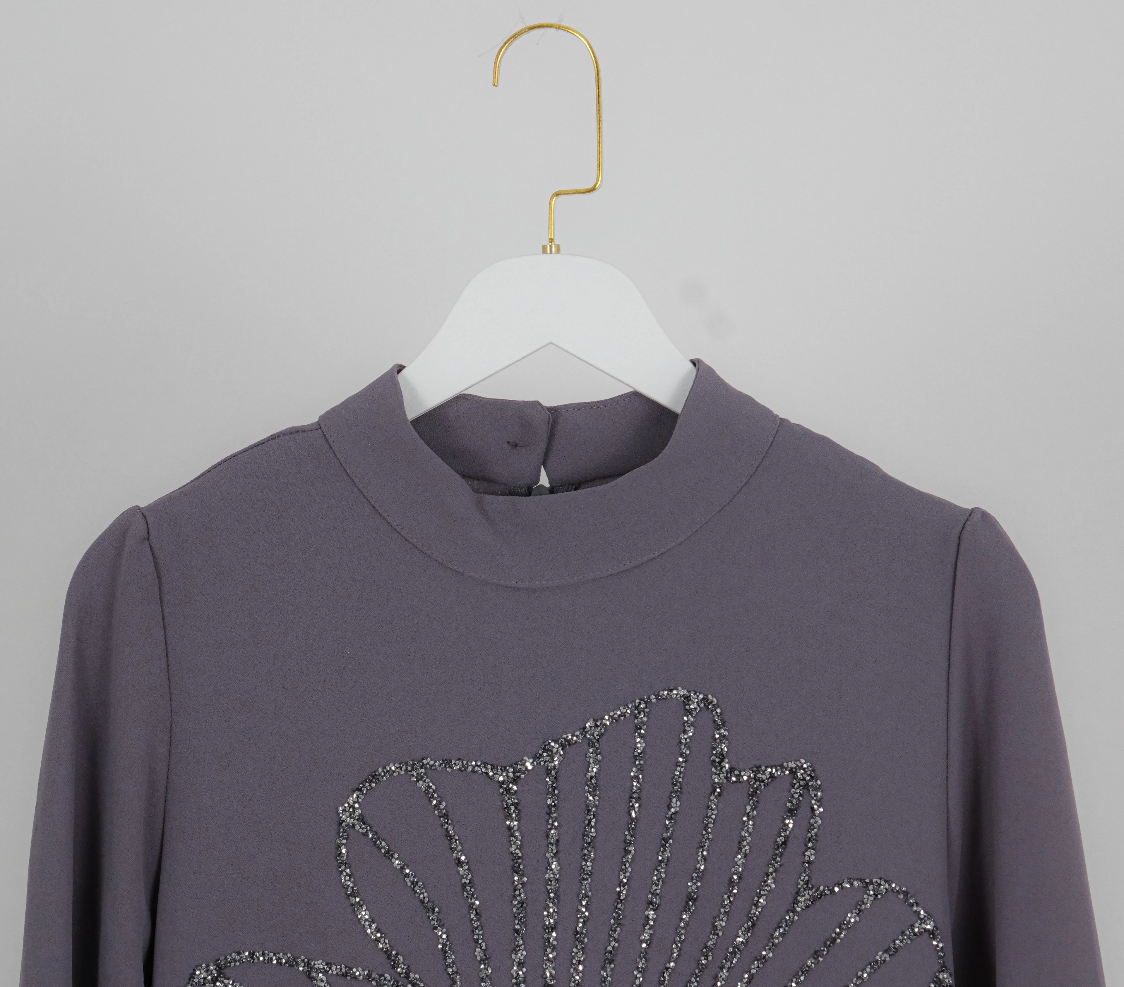 TAŞ DETAYLI ELBİSE 