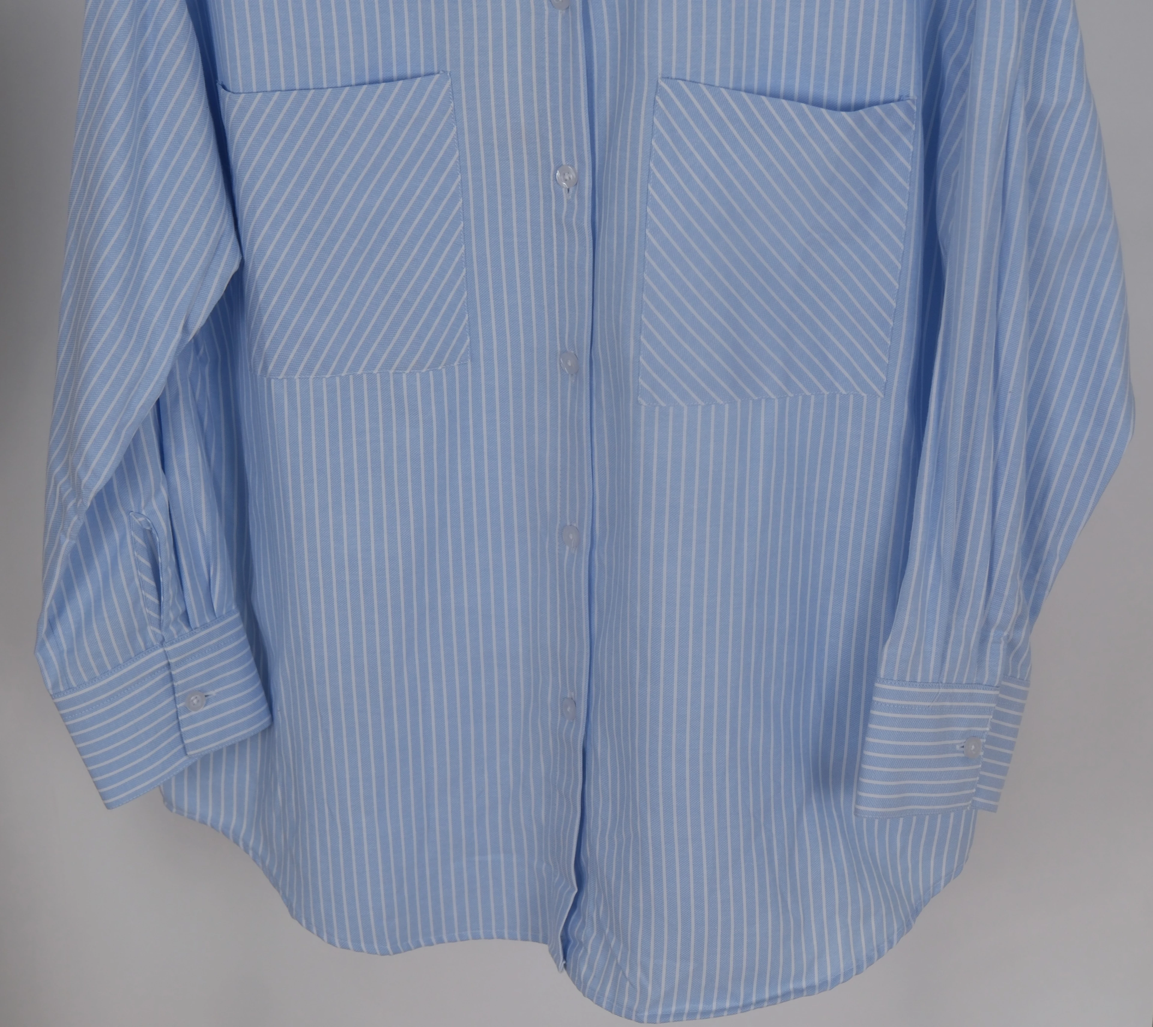  ÇİZGİLİ OVERSİZE GÖMLEK 