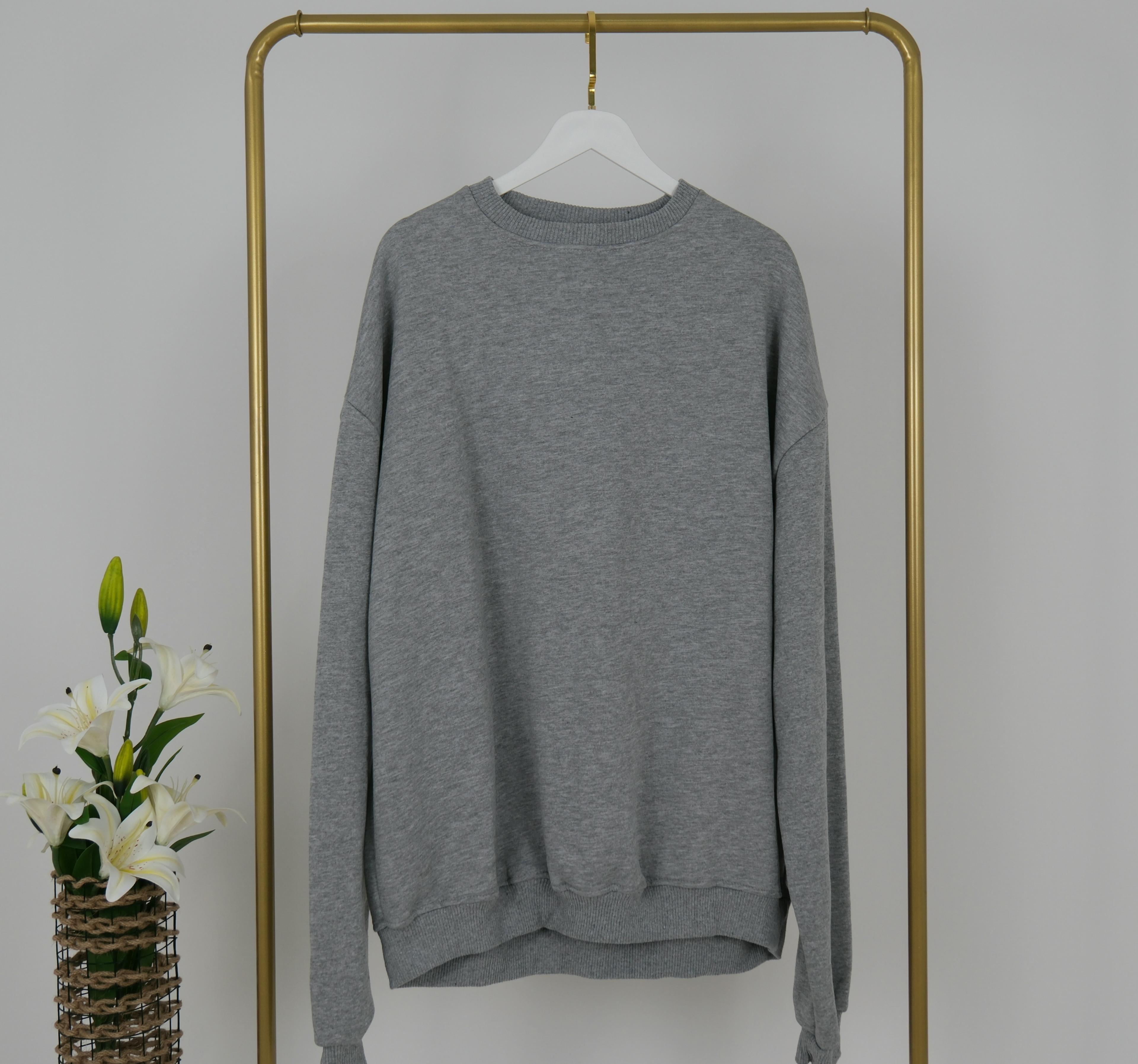 OVERSİZE KALIP  SWEATSHİRT  - Gri