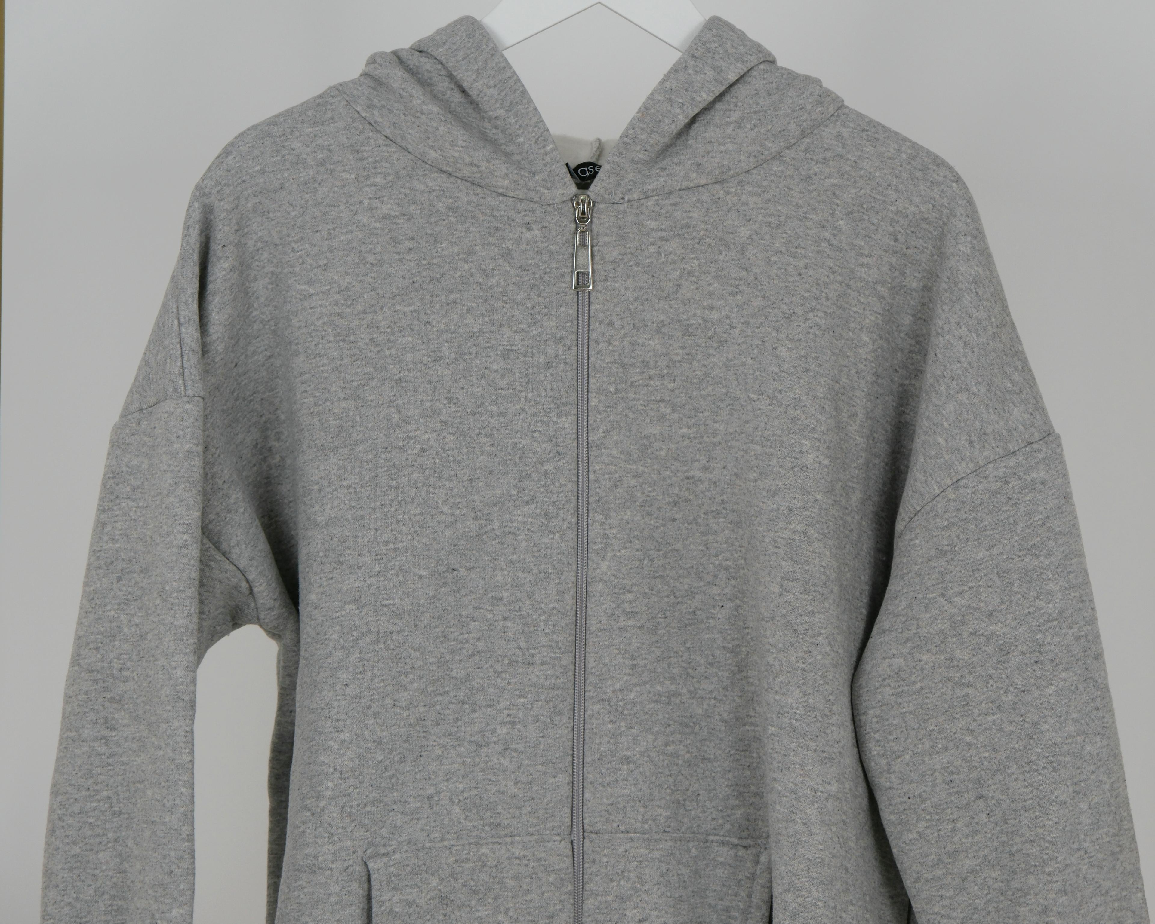​OVERSİZE FERMUARLI KAPÜŞONLU SWEATSHİRT 