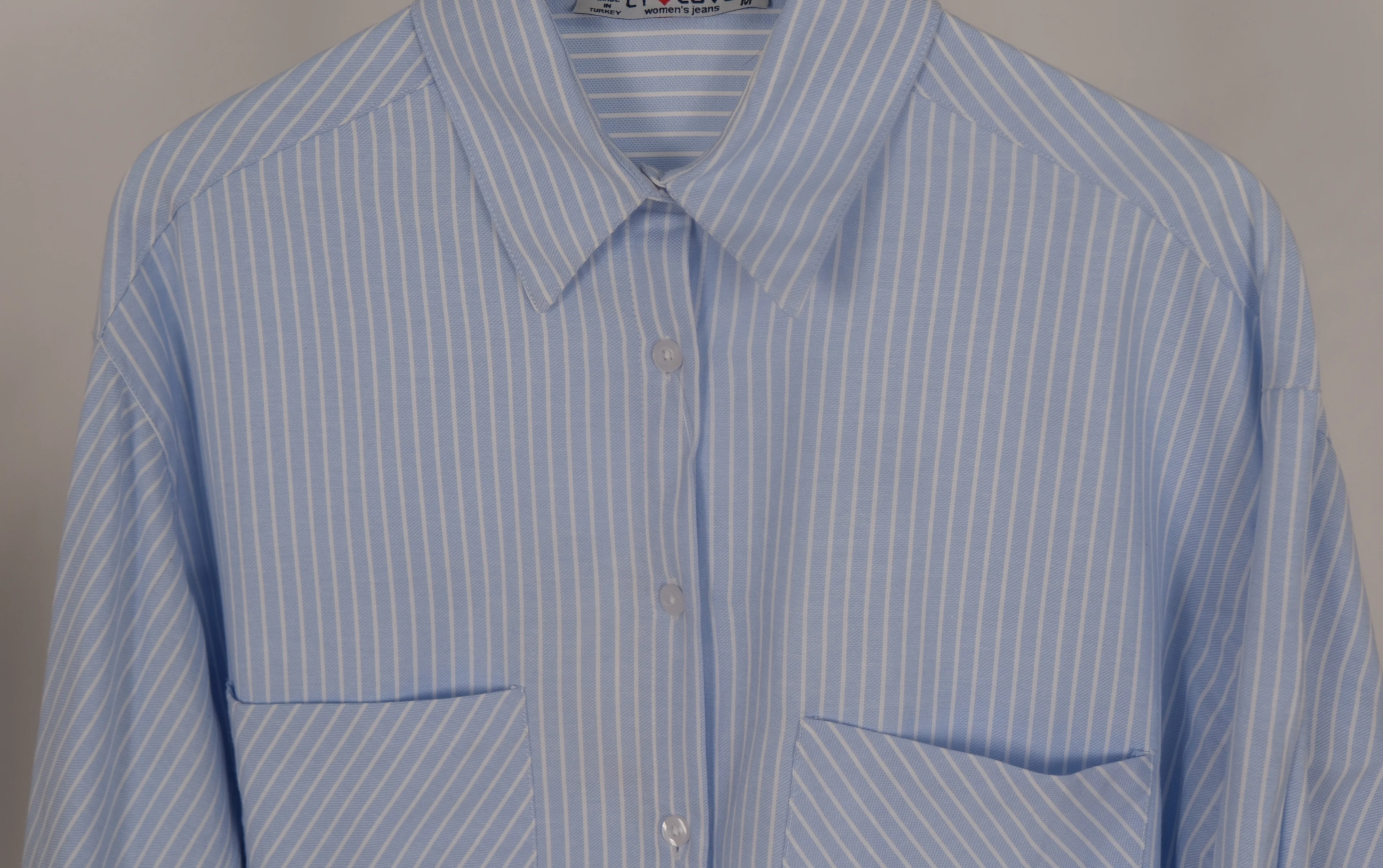  ÇİZGİLİ OVERSİZE GÖMLEK 