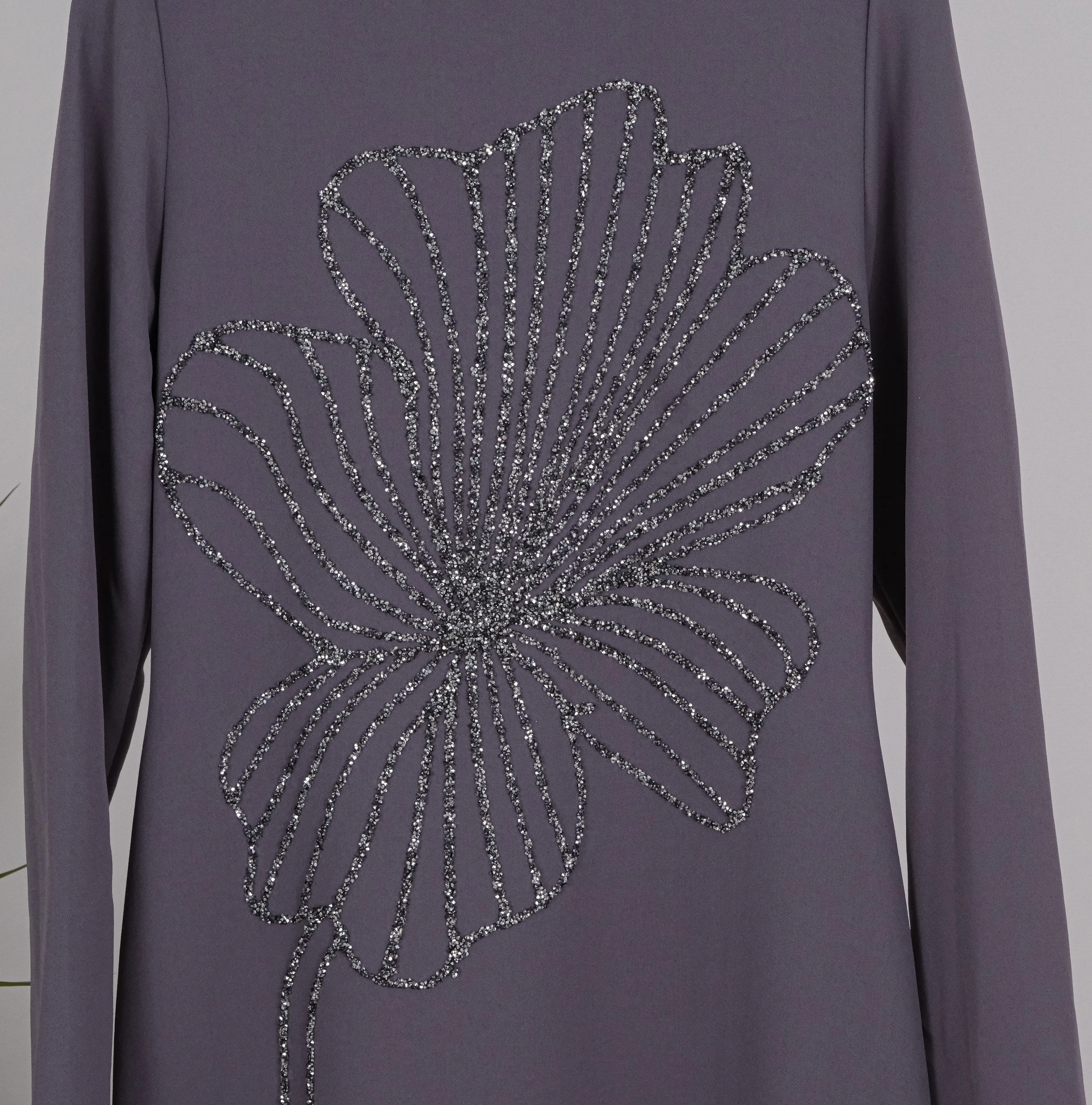 TAŞ DETAYLI ELBİSE 