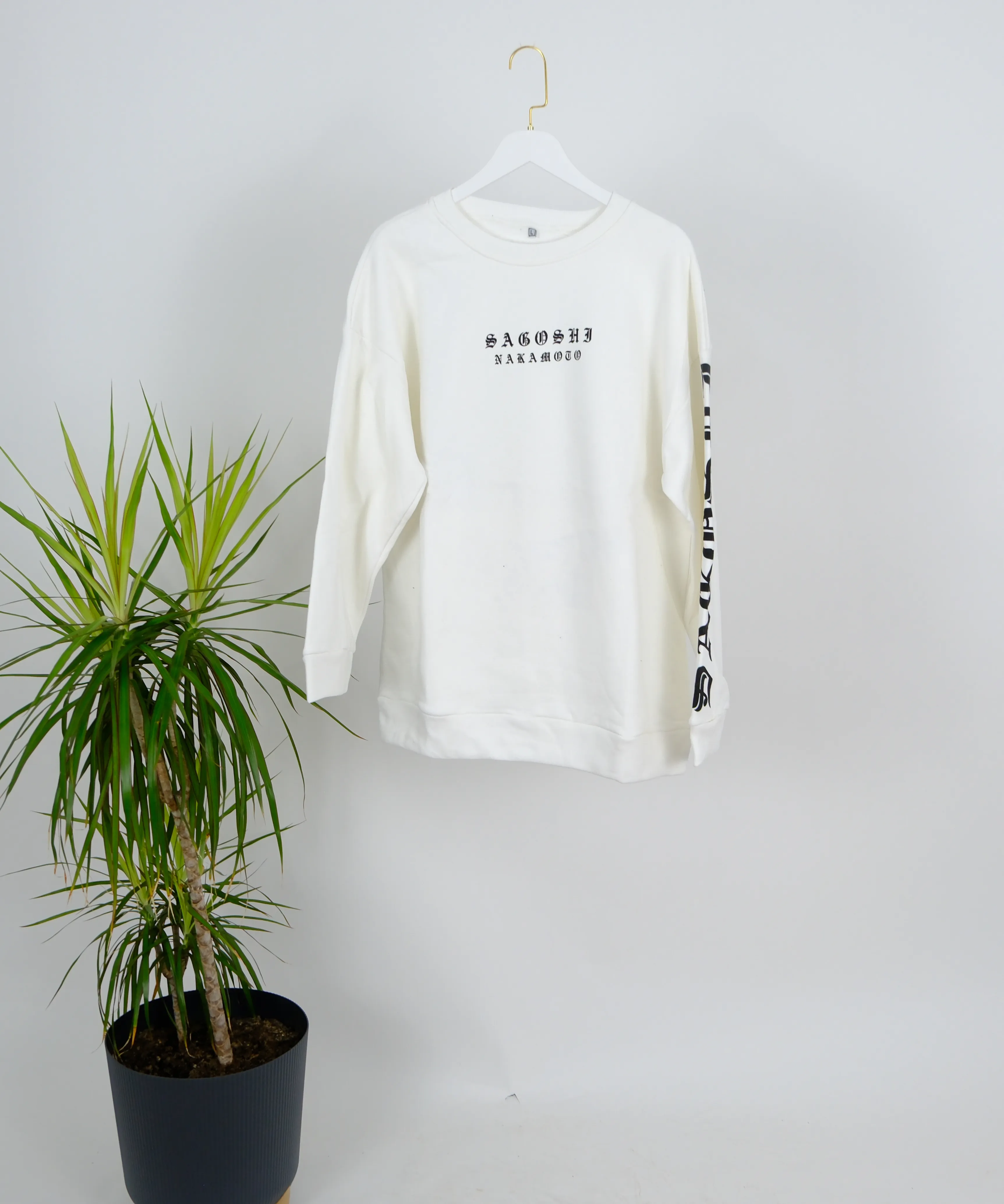 BASKILI  SWEATSHİRT - Beyaz