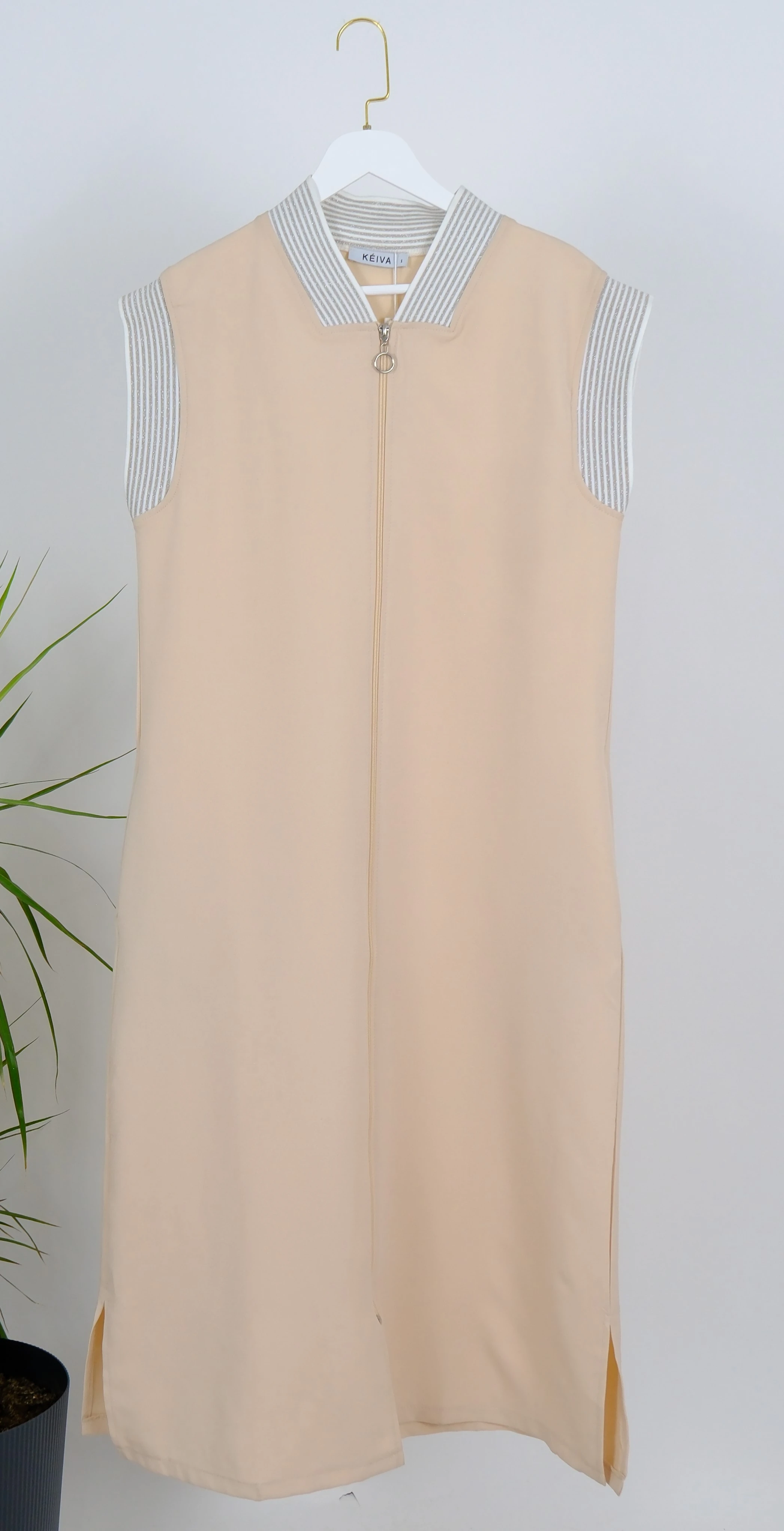 ÇİZGİ ŞERİT DETAYLI TAKIM  - Taş