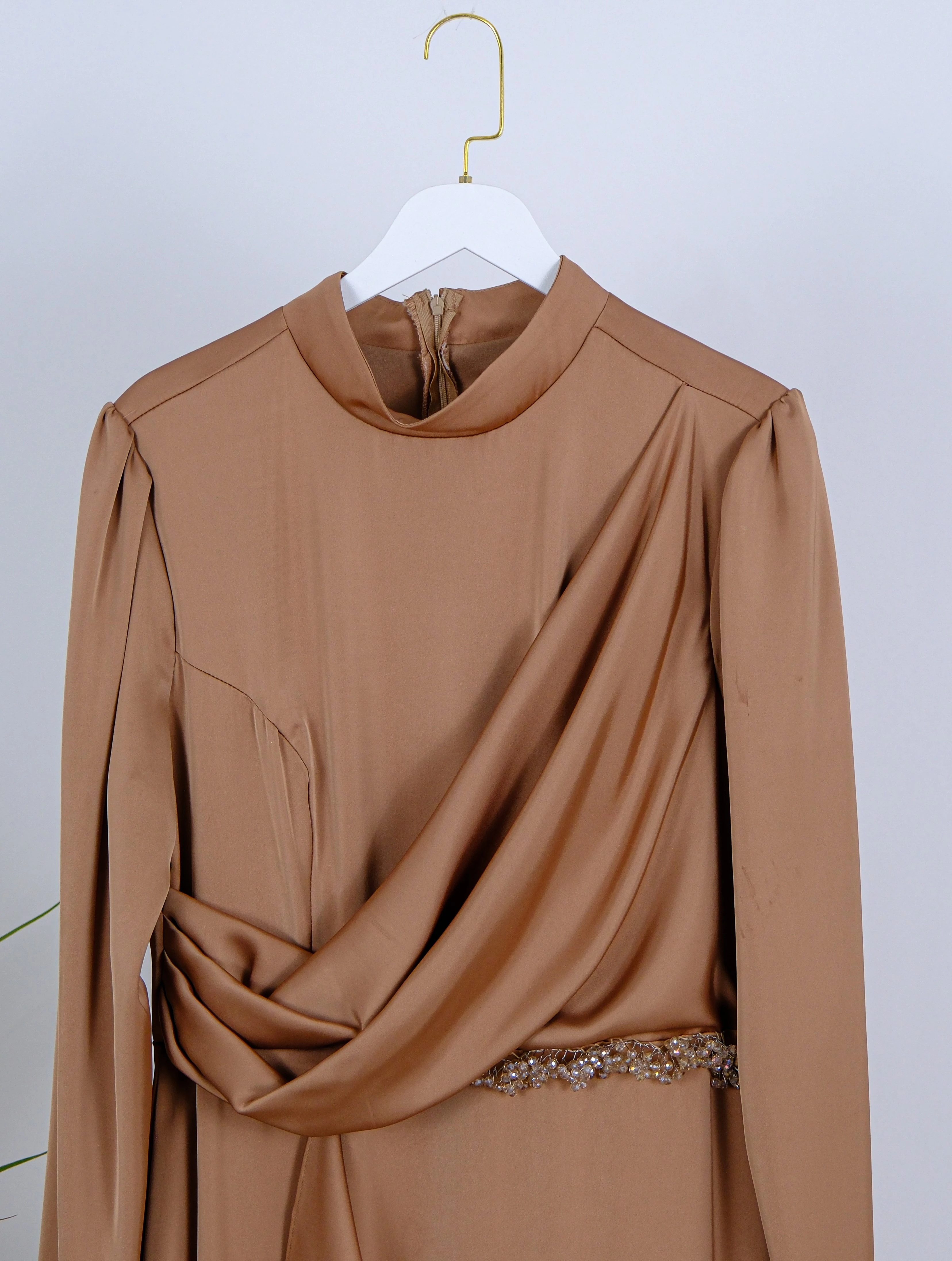 ŞIK DRAPELİ ABİYE ELBİSE