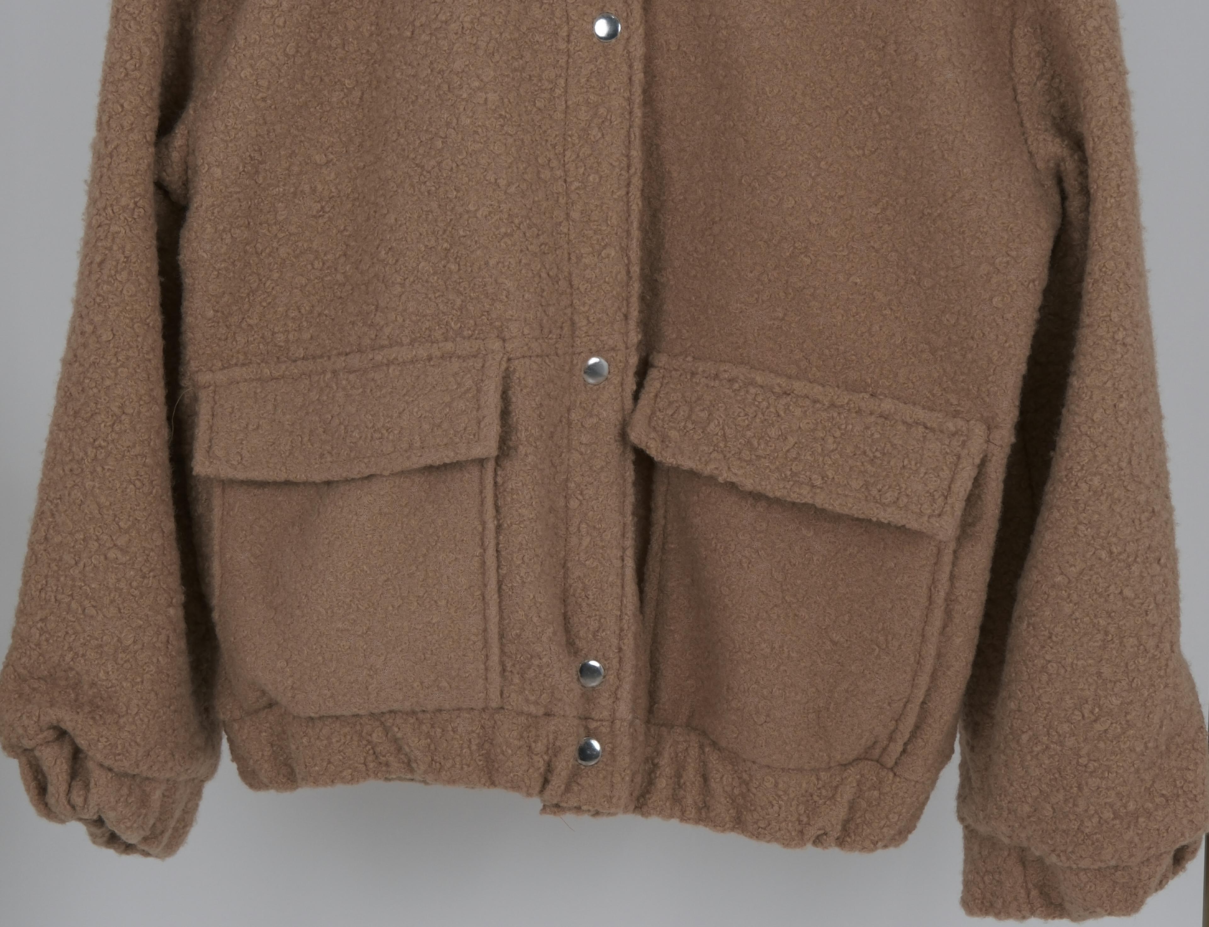 OVERSİZE KALIP PELUŞ BOMBER CEKET 