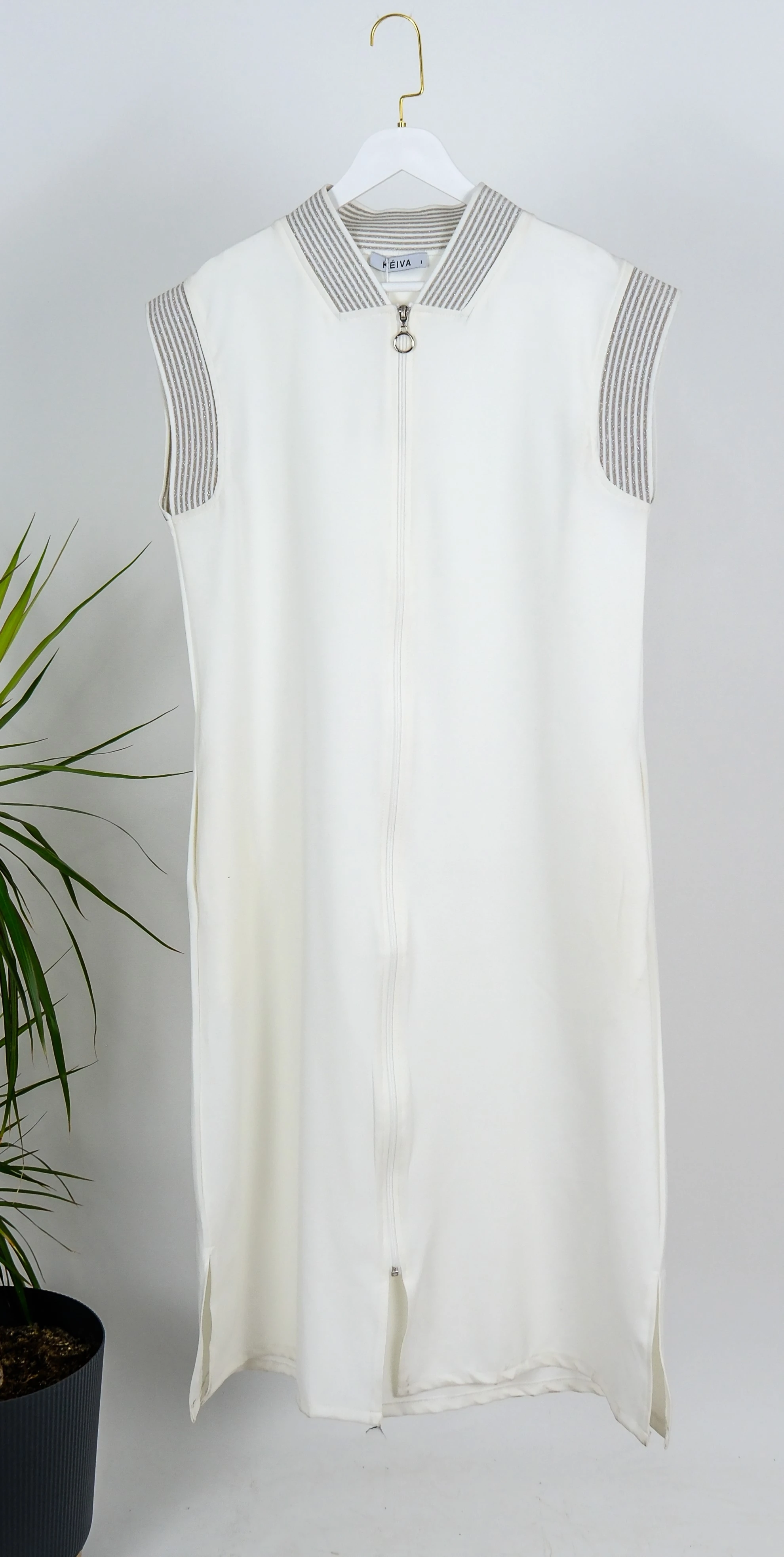 ÇİZGİ ŞERİT DETAYLI TAKIM  - Beyaz