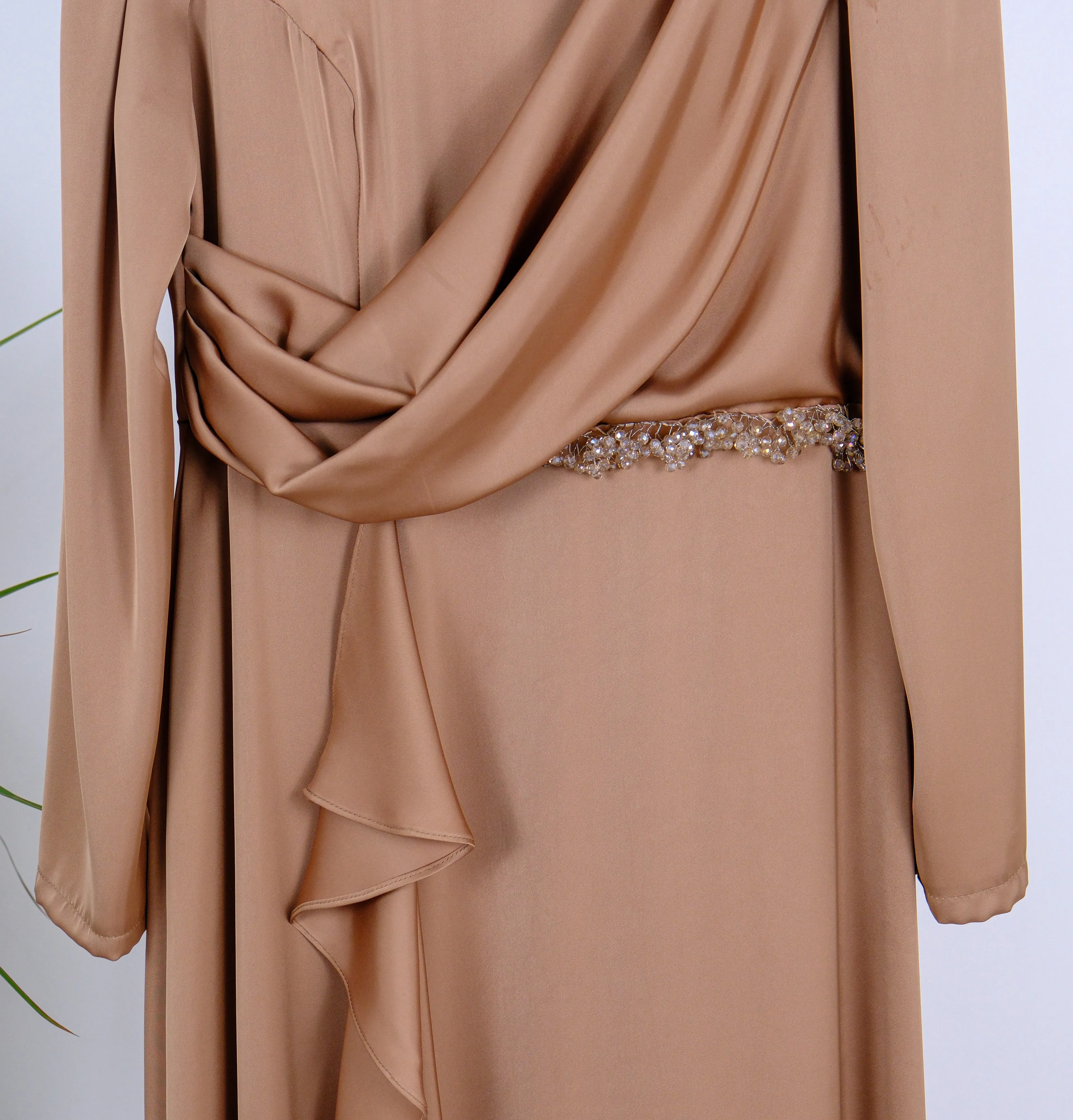 ŞIK DRAPELİ ABİYE ELBİSE