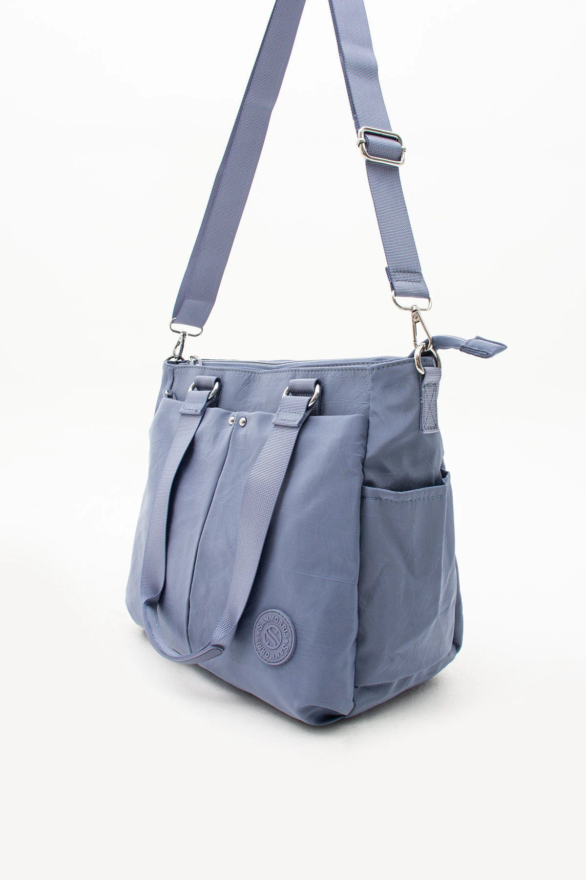 5 Gözlü Klınkır Su Geçirmez Kumaş Astarlı Ayarlanabilir Uzun Askılı Bayan Çapraz Çanta