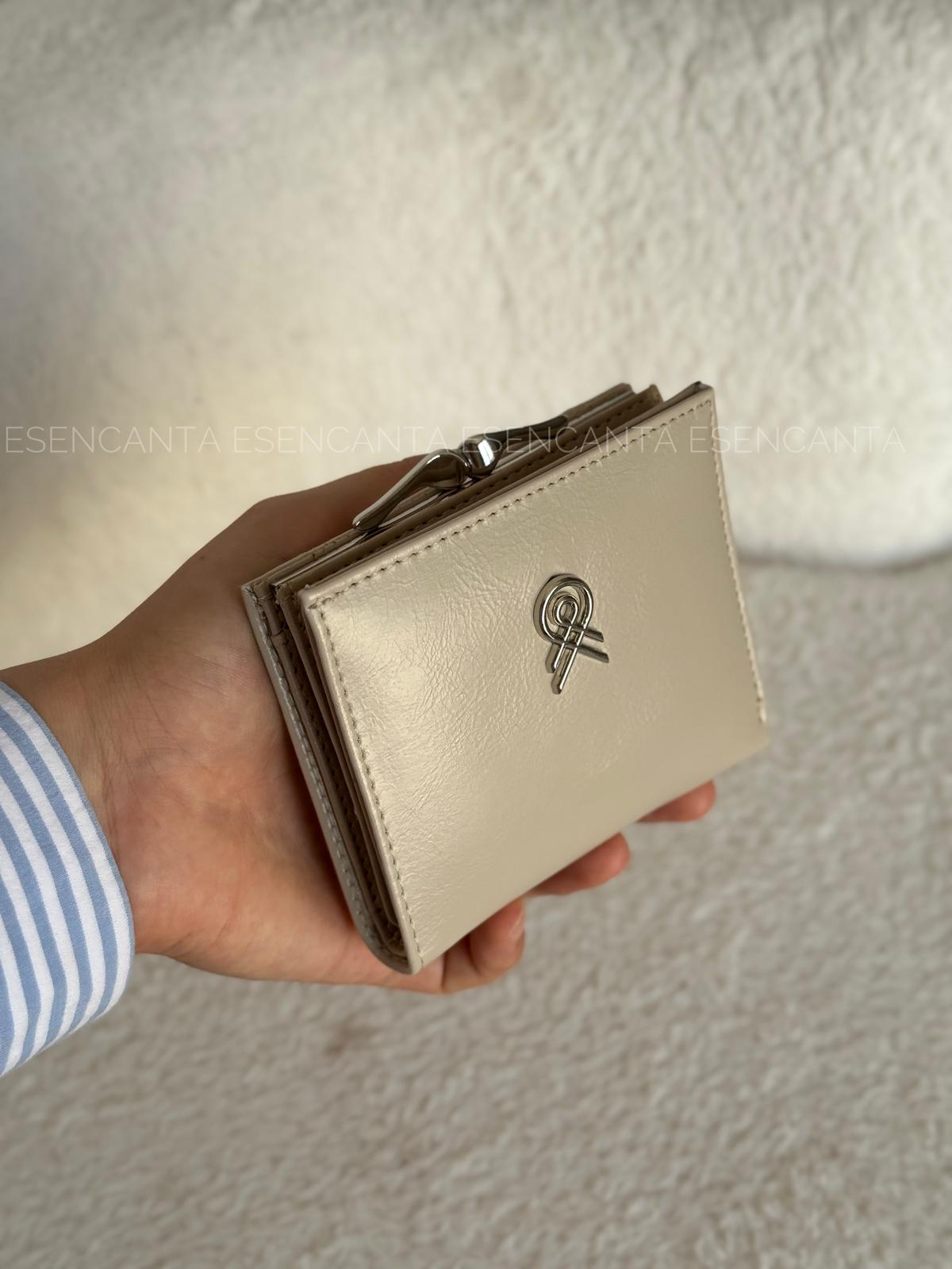 Burslu Küçük Boy Bayan Cüzdan - Vizon