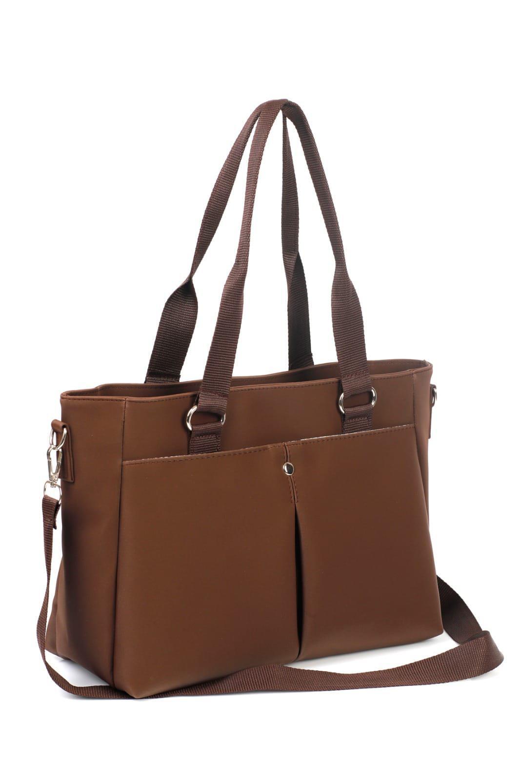 Saten Astarlı Ön Cepli Bayan Kol Ve Çapraz Çanta