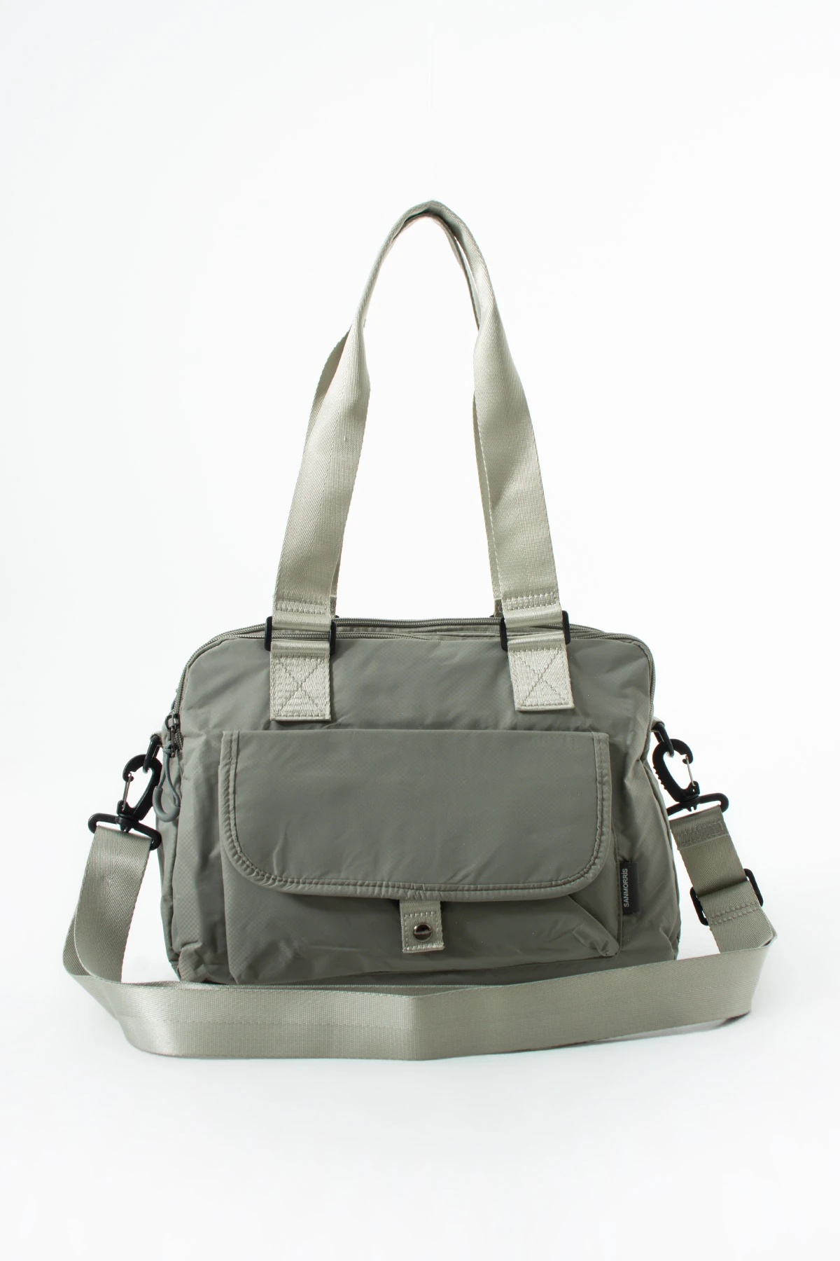 5 Bölmeli Su Geçirmez İthal Astarlı Ayarlanabili Kolon Askılı Bayan Çapraz Ve El Çantası - Yeşil