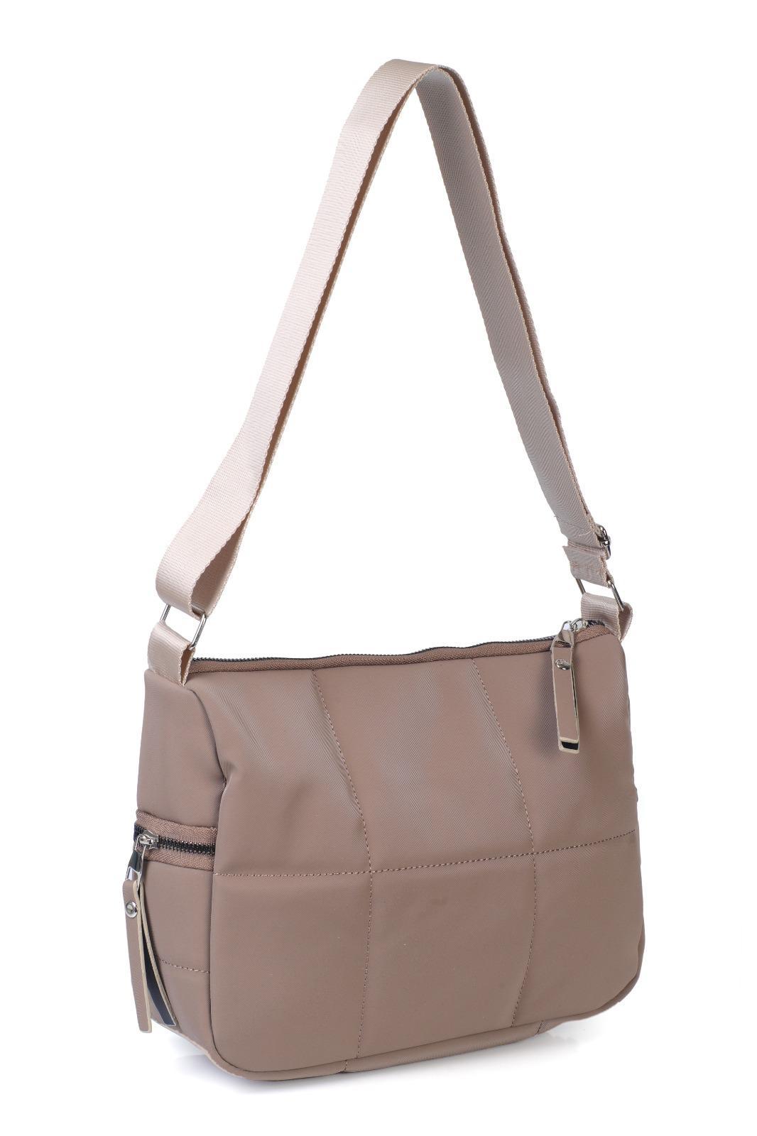 Kapitone Baskılı Saten Bayan Kol Ve Çapraz Çanta