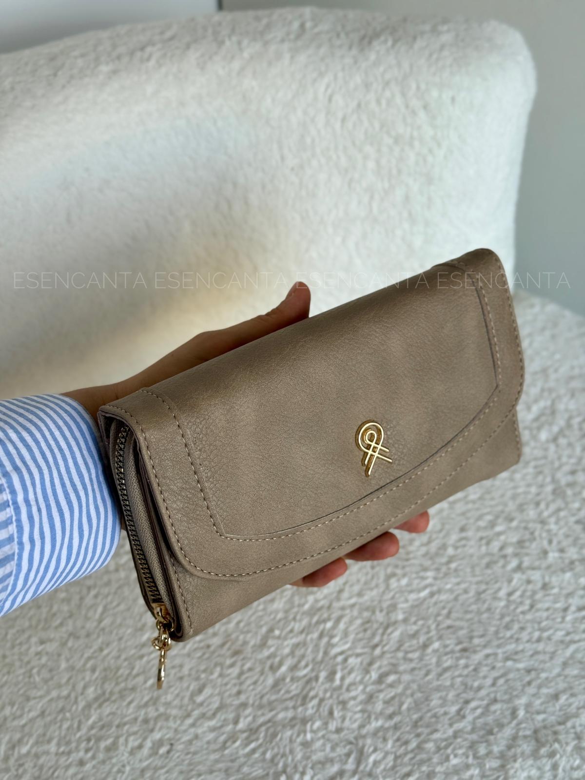 Büyük Boy Çok Gözlü Bayan Cüzdan - Vizon