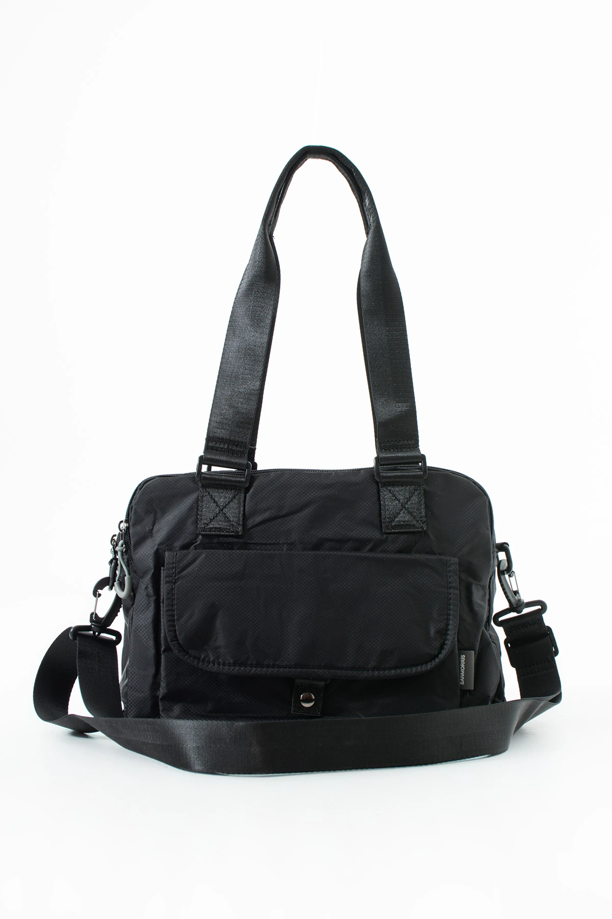 5 Bölmeli Su Geçirmez İthal Astarlı Ayarlanabili Kolon Askılı Bayan Çapraz Ve El Çantası - Siyah