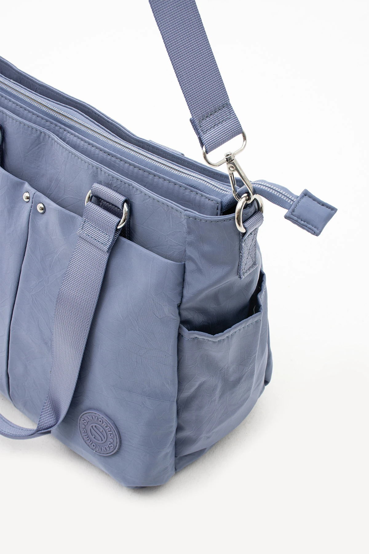 5 Gözlü Klınkır Su Geçirmez Kumaş Astarlı Ayarlanabilir Uzun Askılı Bayan Çapraz Çanta