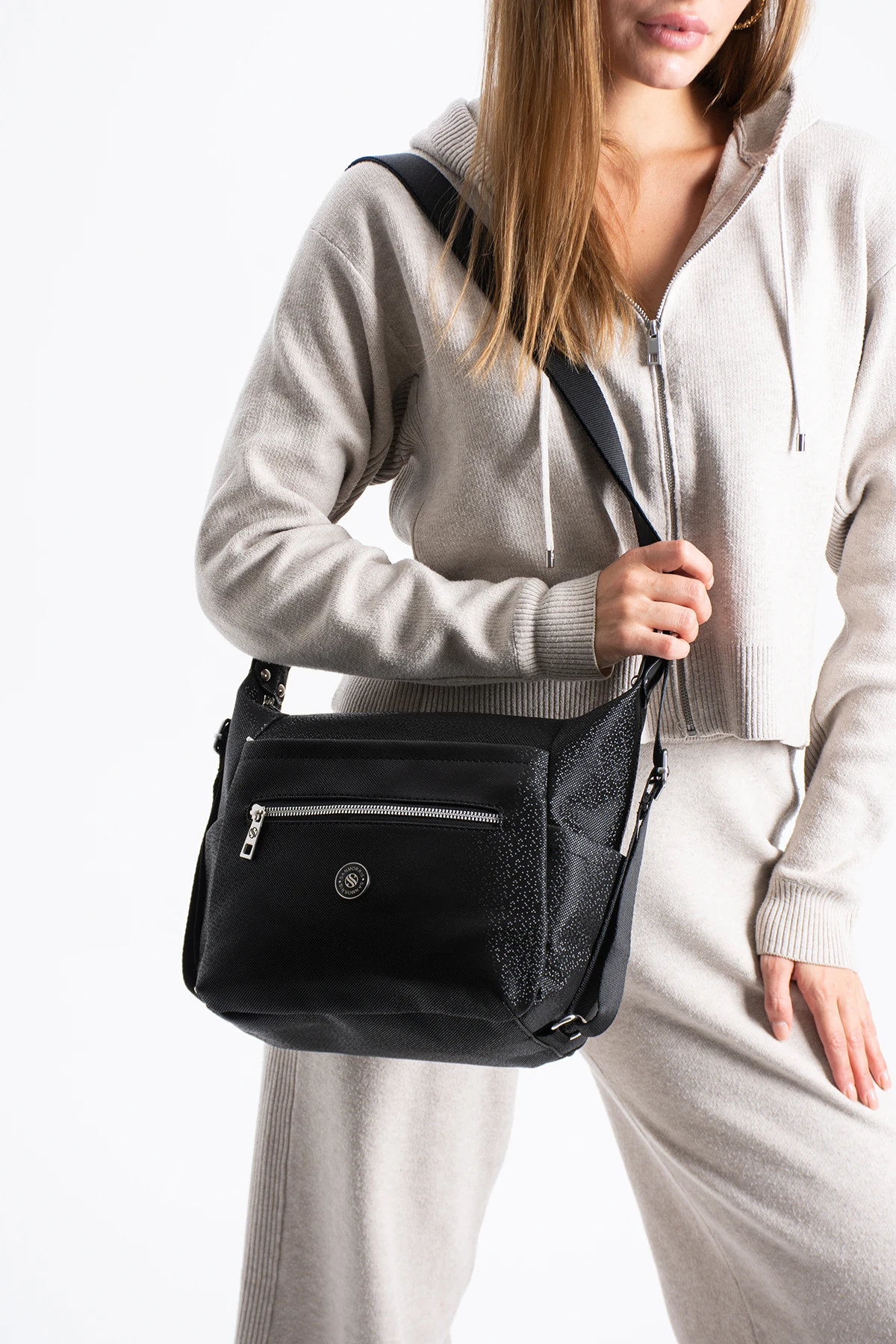 6 Gözlü Yumuşak Deri Astarlı Ayarlanabilir Uzun Askılı Bayan Çapraz Ve Sırt Çantası  - Mozaik