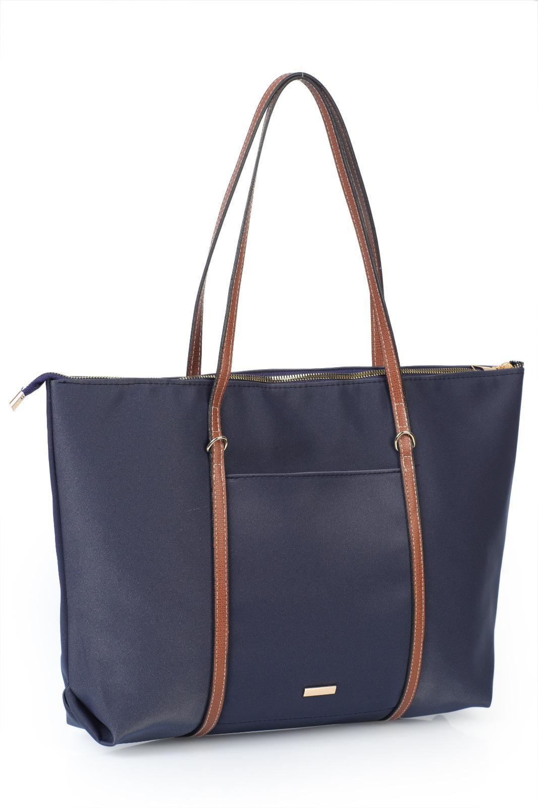 Büyük Boy Astarlı Kemer Detaylı Bayan Kol Çantası