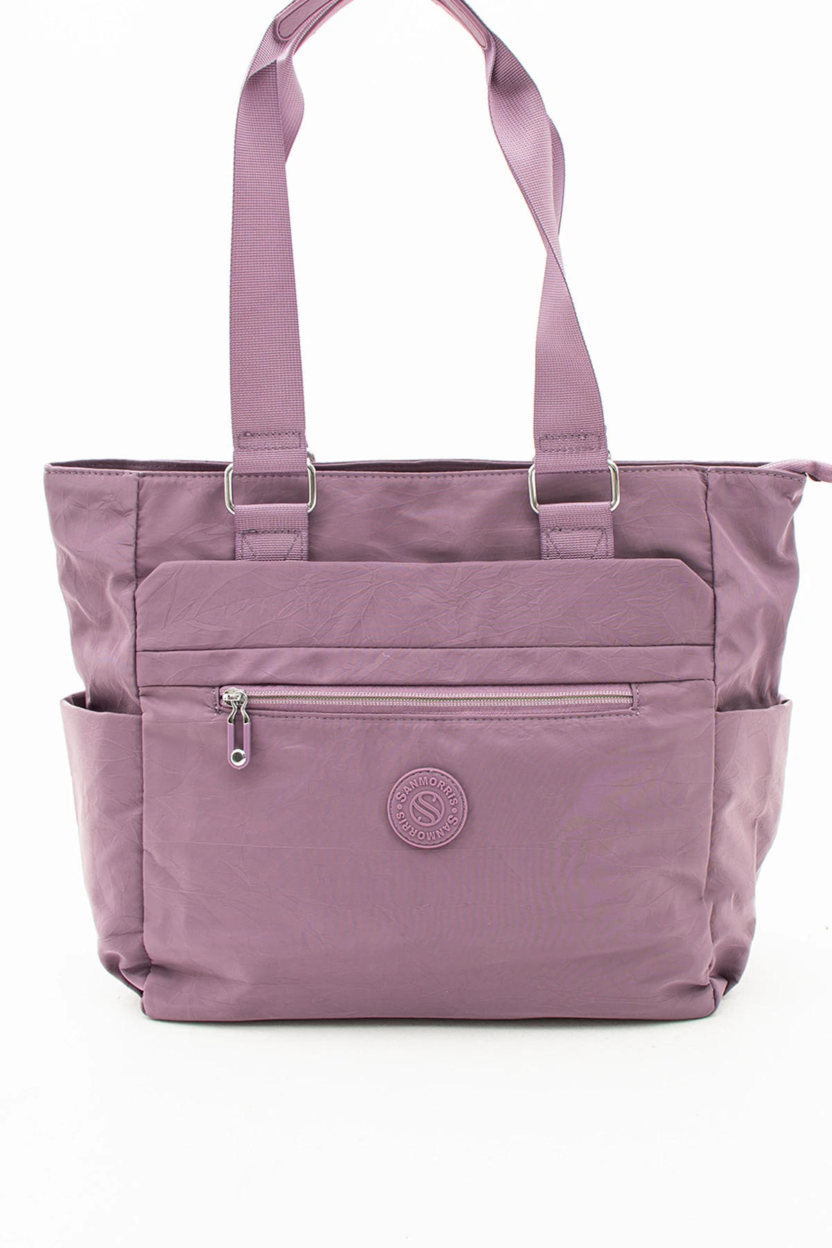 5 Bölmeli Su Geçirmez Astarlı Ayarlanabilir Uzun Askılı Bayan Çapraz Çanta - Mor