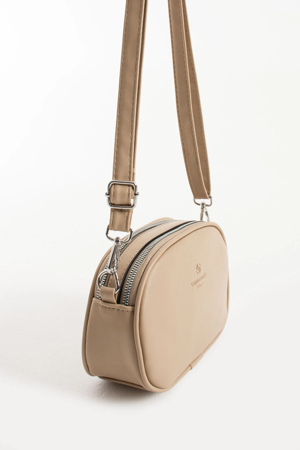 3 Gözlü Astarlı Ayarlanabilir Uzun Askılı Bayan Çapraz Çanta