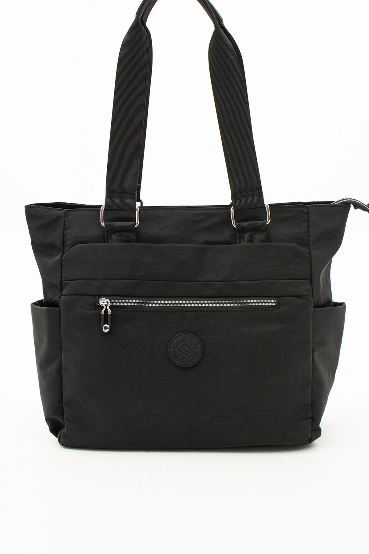 5 Bölmeli Su Geçirmez Astarlı Ayarlanabilir Uzun Askılı Bayan Çapraz Çanta - Siyah